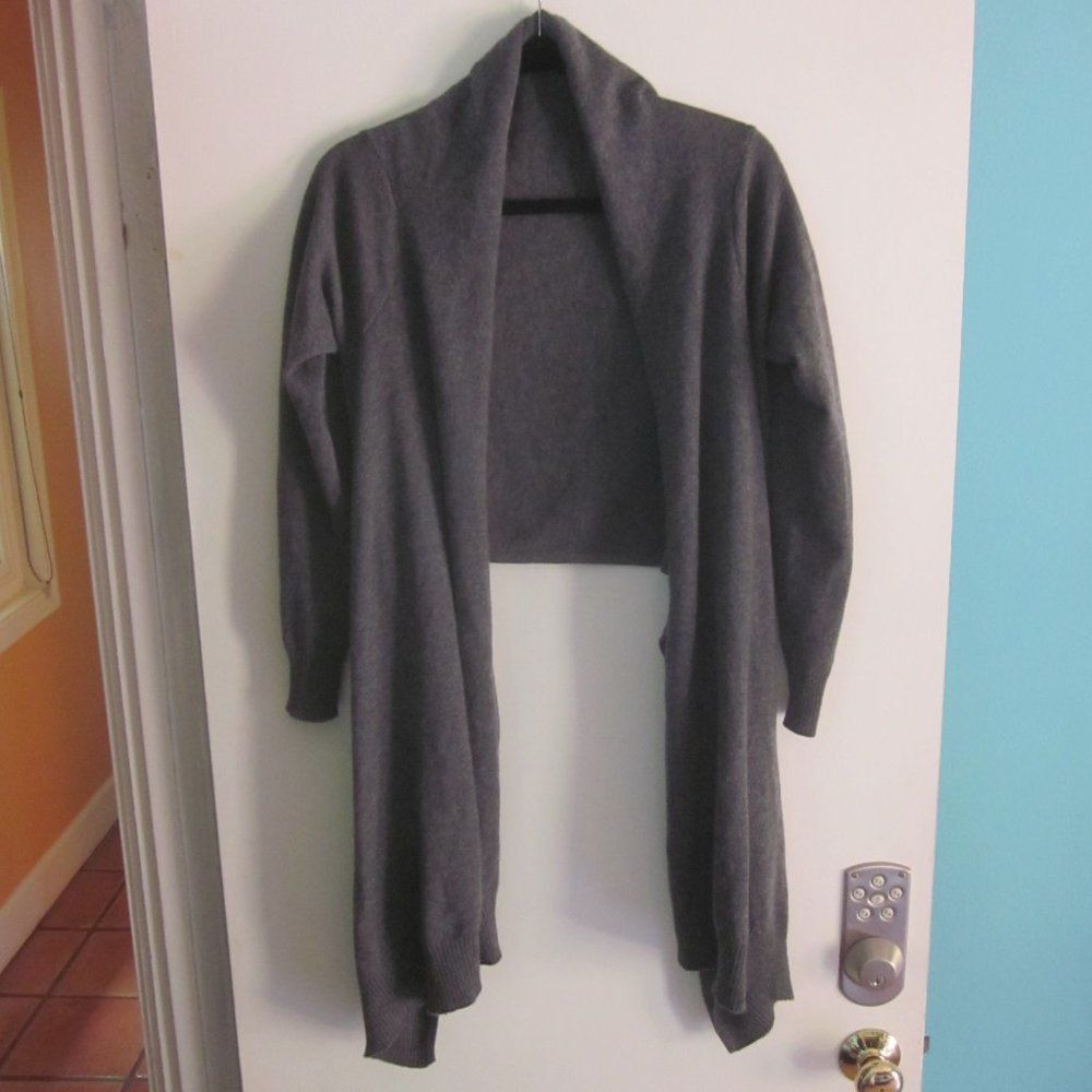 Olive Cashmere Gray Cardigan Size M Sweater