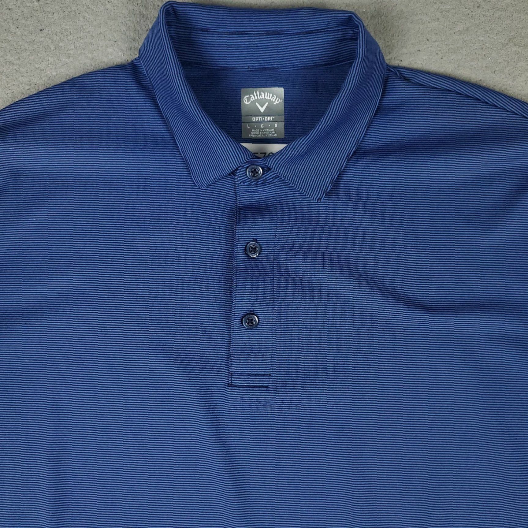 Callaway Callaway Polo Shirt Mens L Blue Striped Opti Dri Fit Golf Short Sleeve Polo Shirt Size US L / EU 52-54 / 3 - 2 Thumbnail