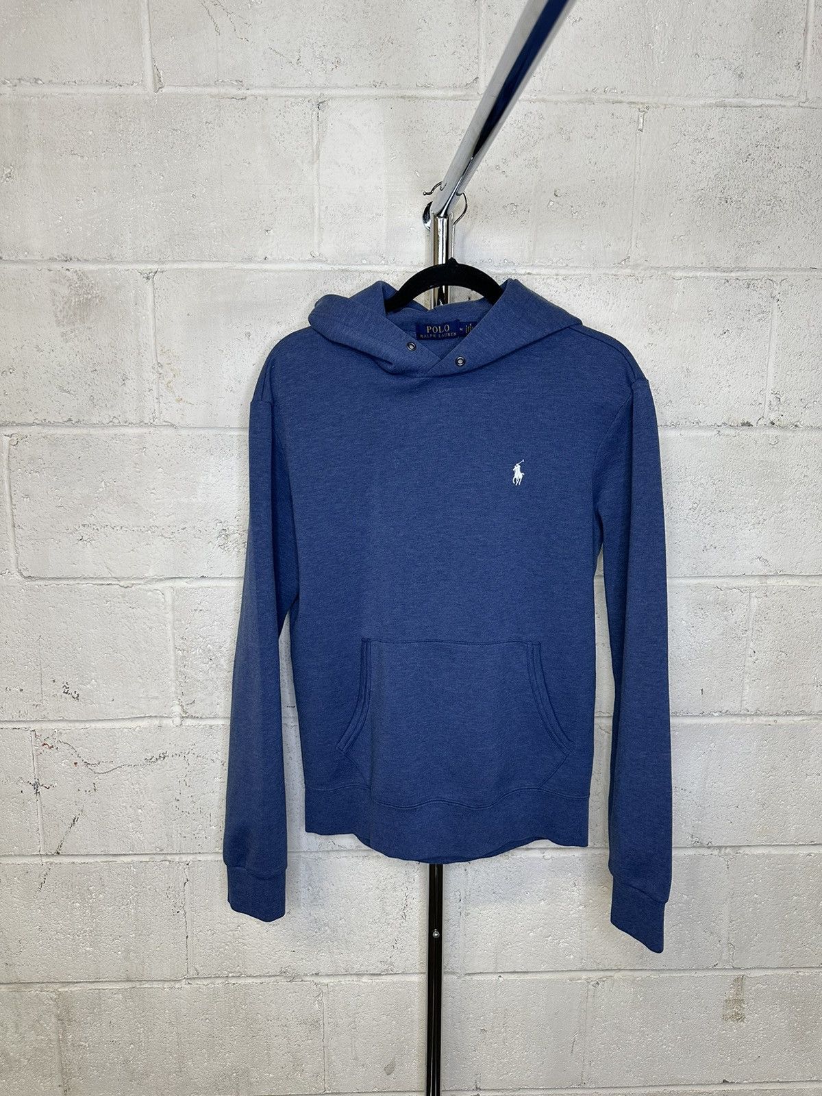 Polo Ralph Lauren × Vintage Polo Ralph Lauren blank blue hoodie Size US M / EU 48-50 / 2 - 1 Thumbnail