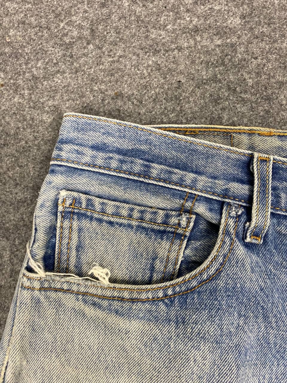 Levi's vintage levis 501xx distressed denim nice design Size US 42 / EU 58 - 11 Thumbnail