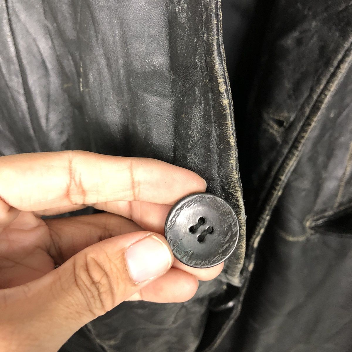 Japanese Brand × Vintage 📌Vintage Biker Leather Jacket Unknown Issey Miyake Size US L / EU 52-54 / 3 - 17 Thumbnail
