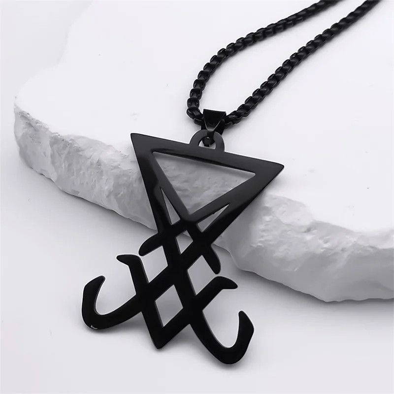 Jewelry Sigil Church of Satan Pendant Necklace Emblem Talisman Size ONE SIZE - 3 Thumbnail