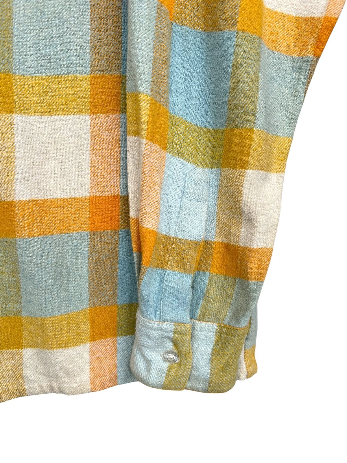 Billabong Billabong Checkered Blue Yellow Button Up Flannel Shirt Size US L / EU 52-54 / 3 - 6 Thumbnail