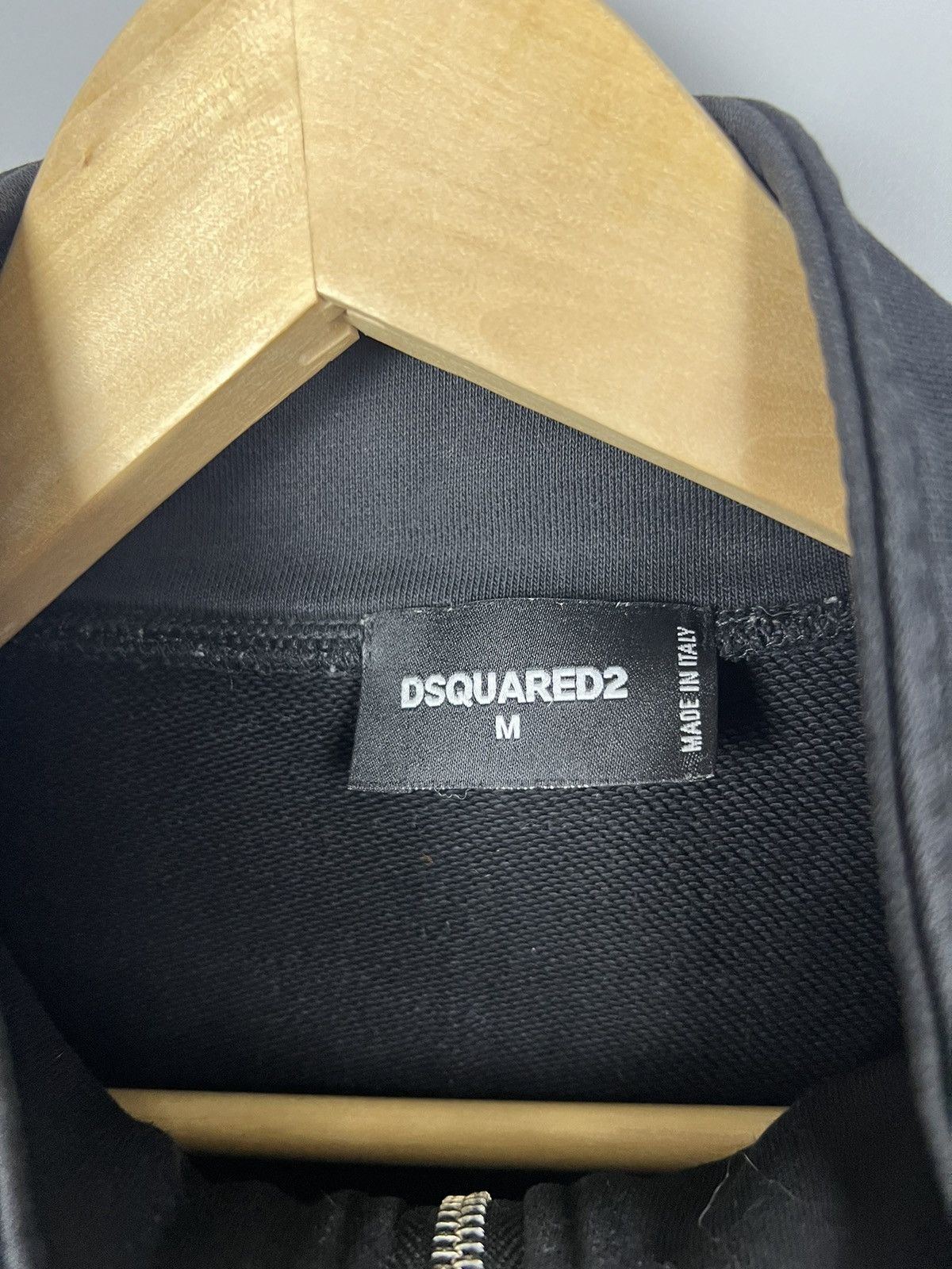 Dsquared2 Dsquared2 Zip Up Sweatshirt Black Faded tracktop big logo Size US M / EU 48-50 / 2 - 6 Thumbnail