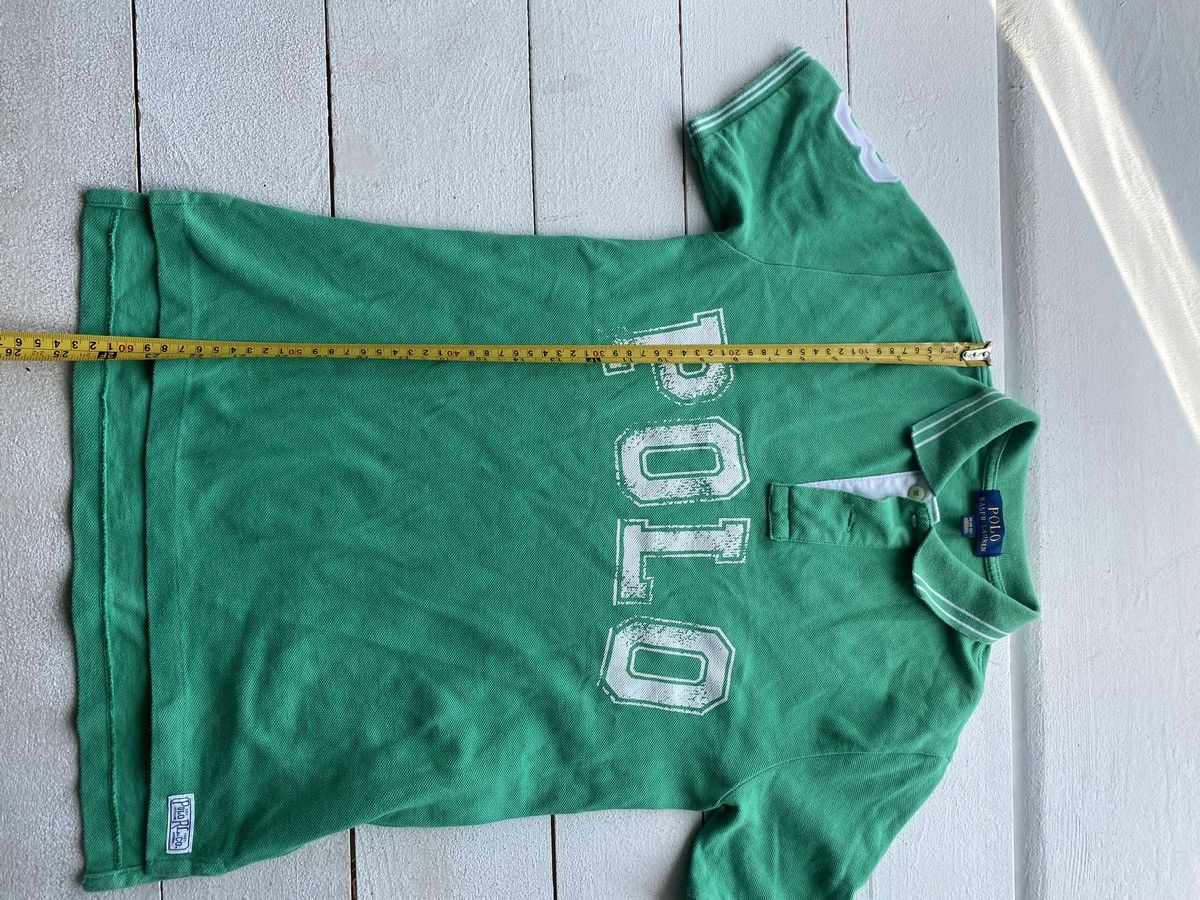 Designer × Polo Ralph Lauren × Vintage Polo Ralph Lauren 3 Green Big Logo Polo Shirt Womens M Size M / US 6-8 / IT 42-44 - 8 Thumbnail