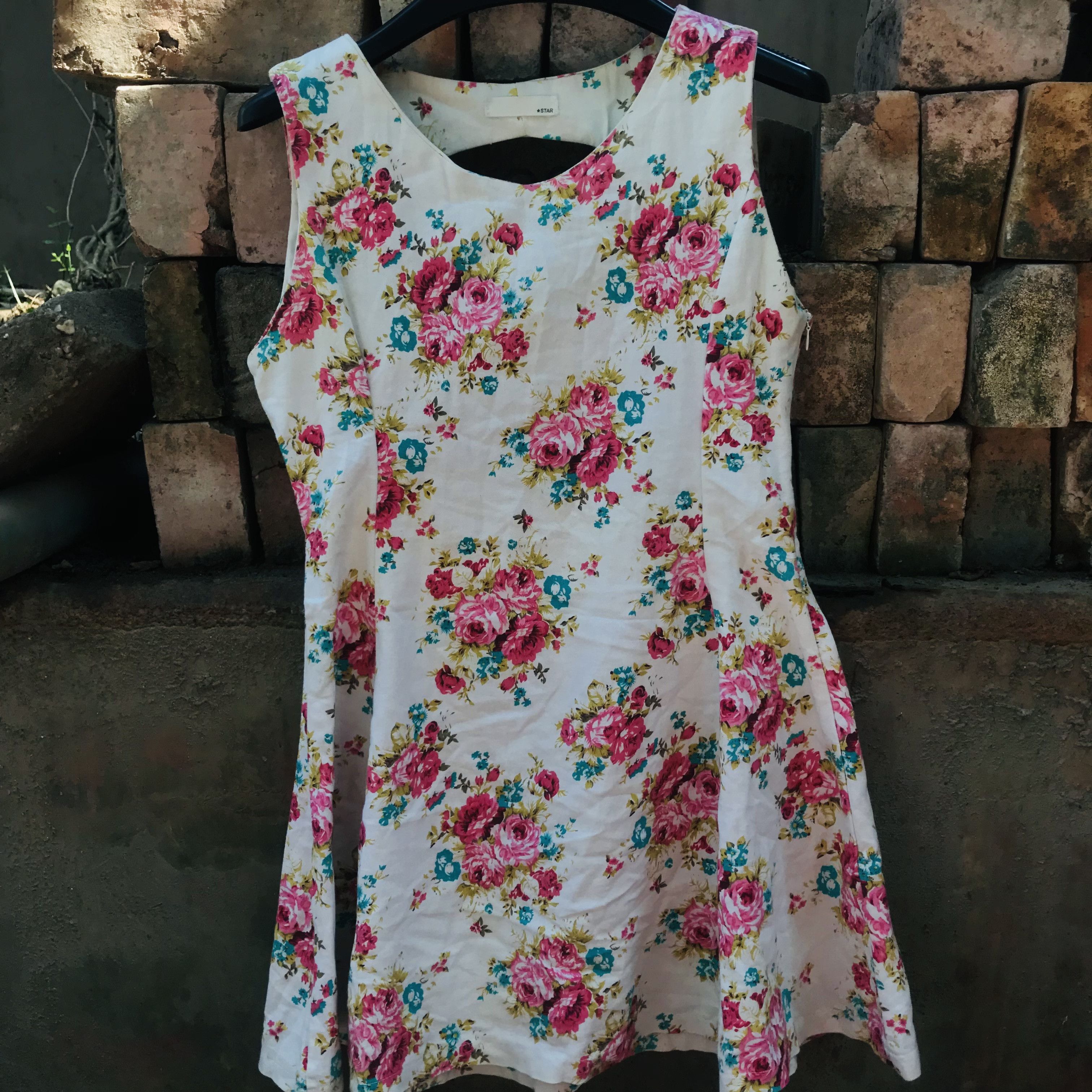 Vintage 90s Floral Minidress