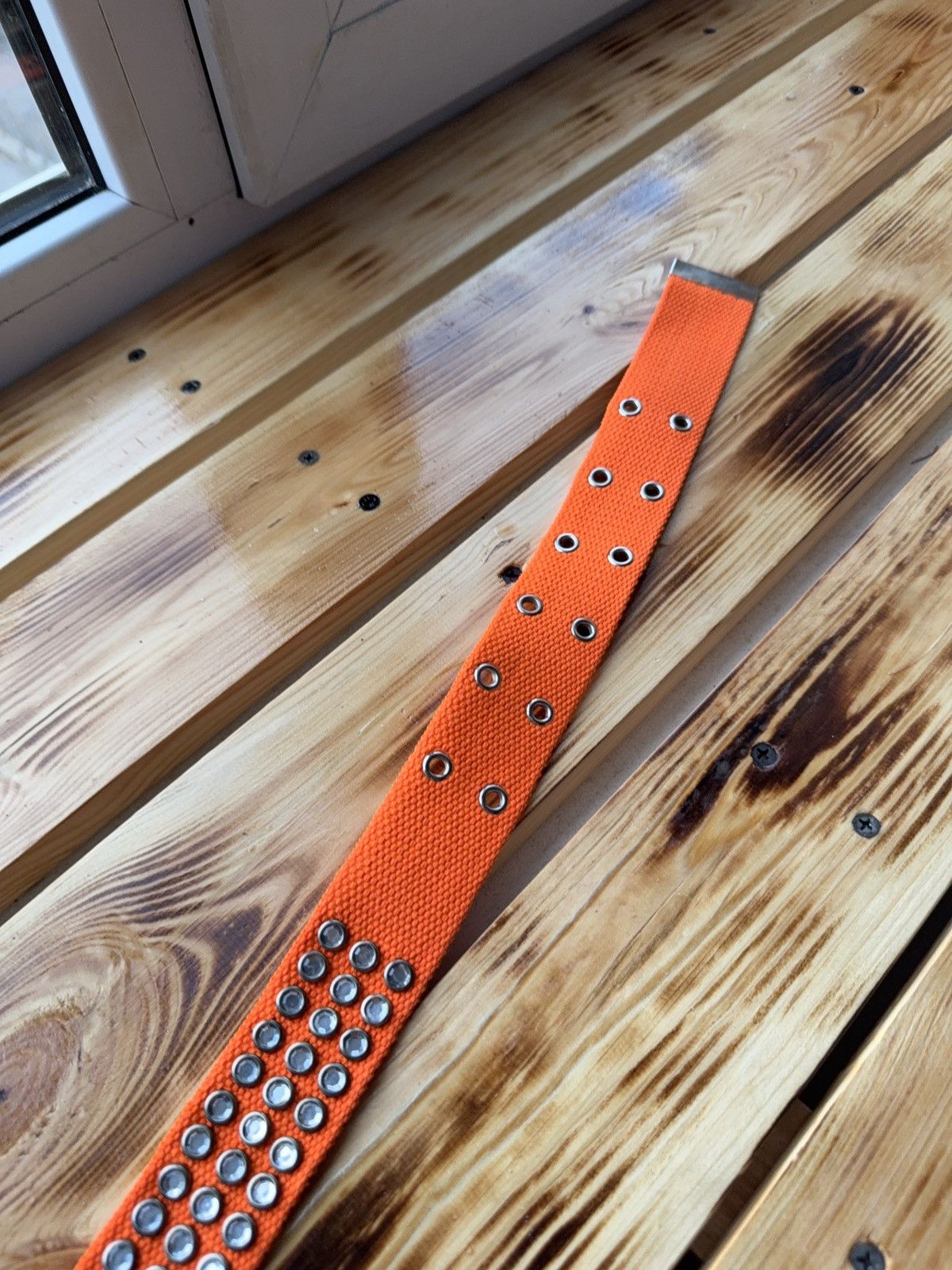 Japanese Brand 00s Opium Alt Punk Japanese Y2K Studded Canvas Belt Skater Size ONE SIZE - 6 Thumbnail