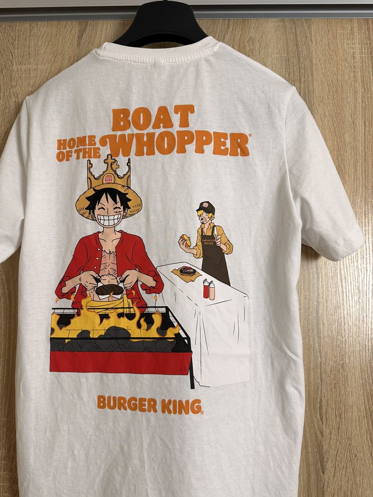 One Piece 🔥 One Piece x Burger King Flame Grilling T Shirt Anime Japan Size US M / EU 48-50 / 2 - 1 Thumbnail