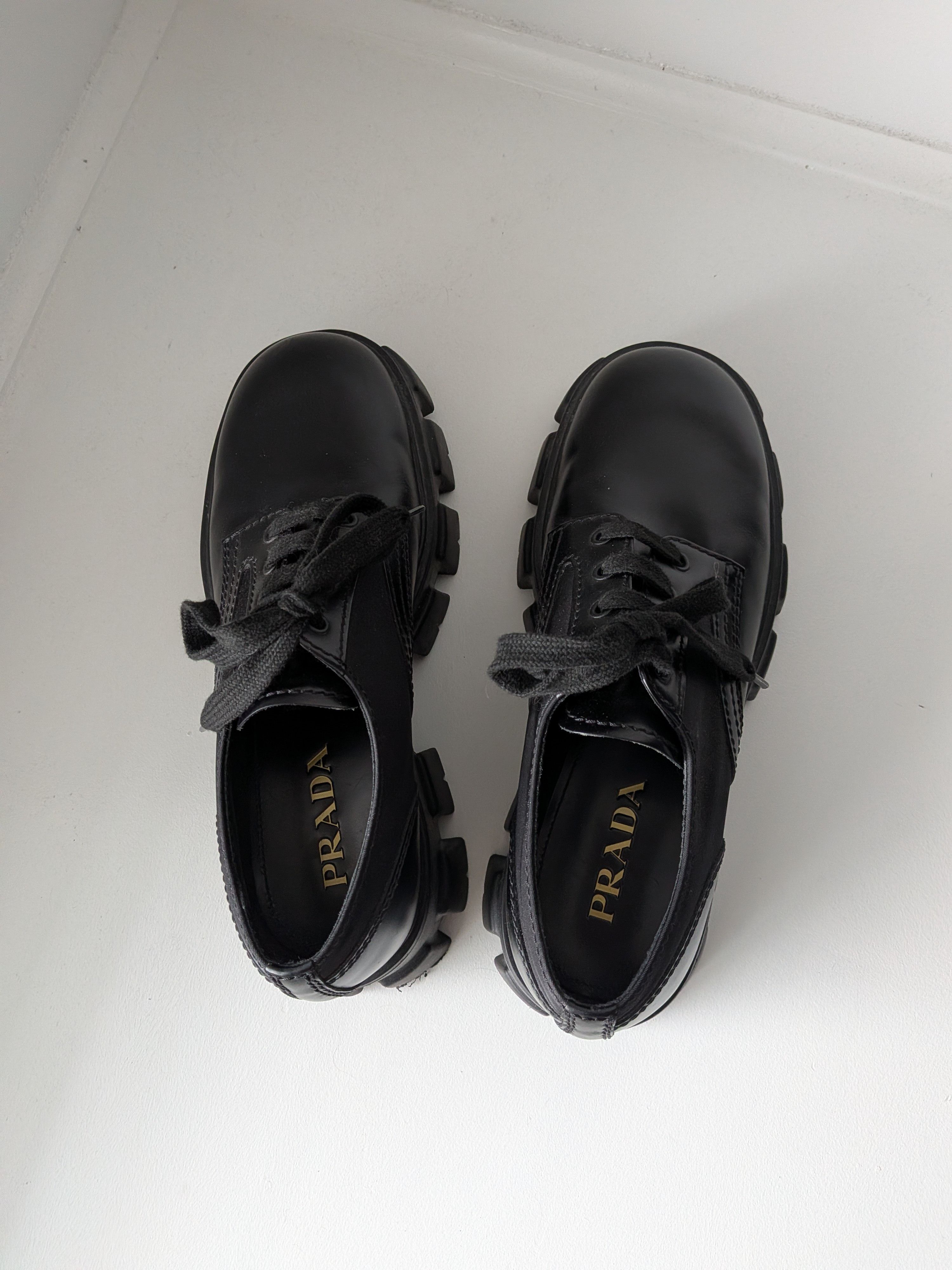 Prada Prada Monolith Leather Lace Up Derby Size US 9 / EU 42 - 3 Thumbnail