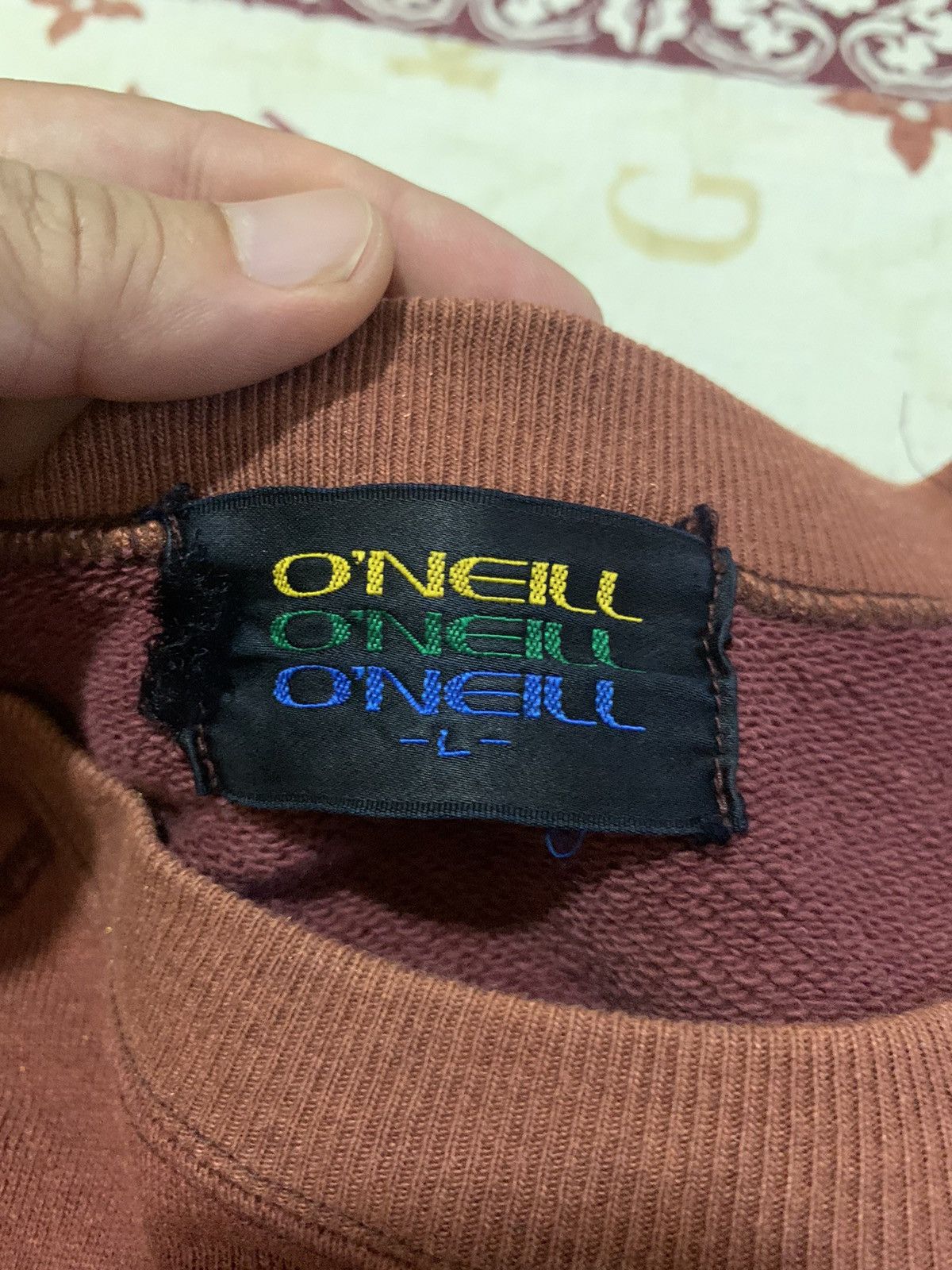 O'Neill Vintage ONEILL Sweatshirt Heart Warming Printed Logo Size US L / EU 52-54 / 3 - 10 Thumbnail