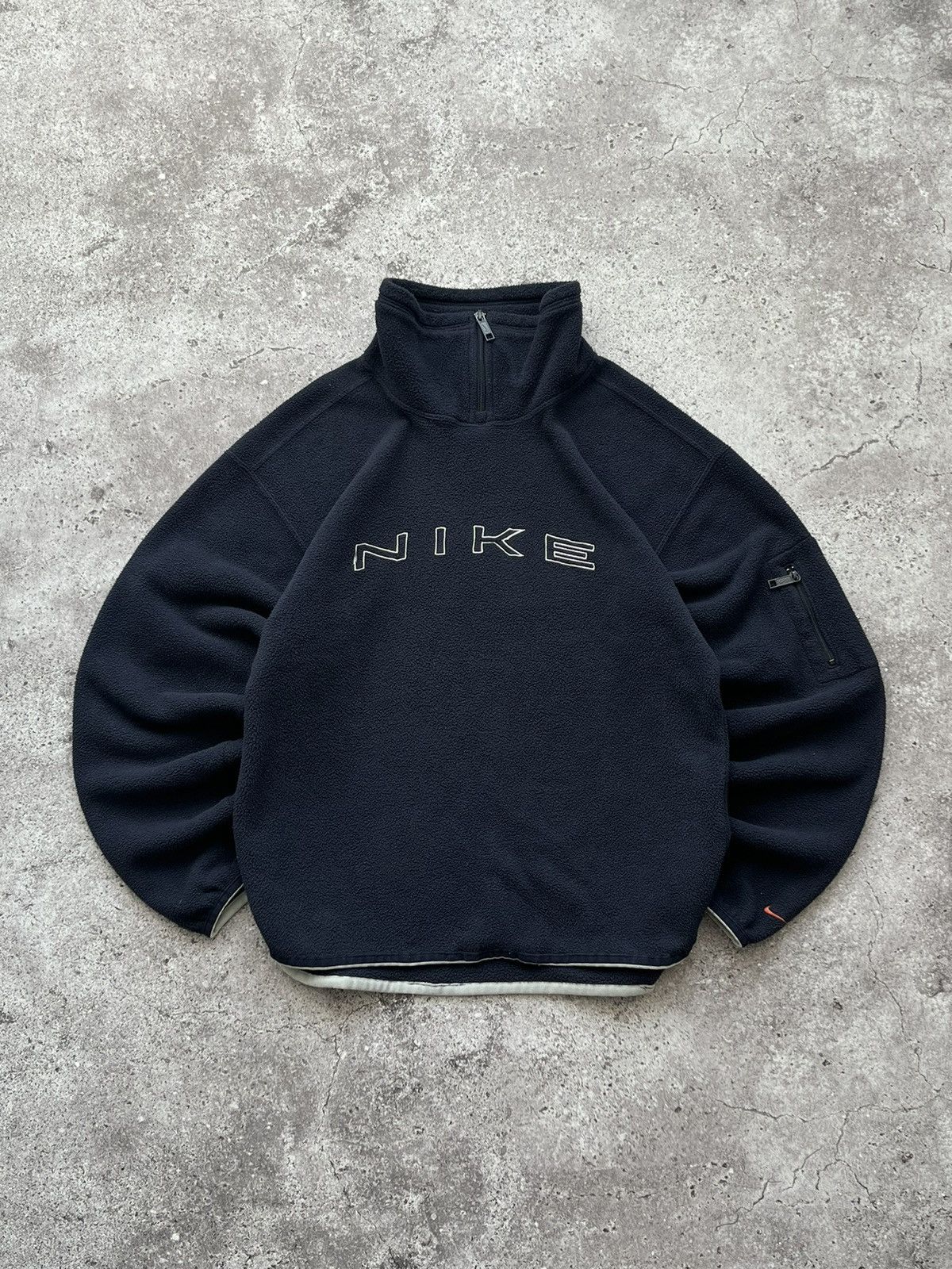Nike ❗️Grail ❗️Vintage Nike Sherpa fleece sweatshirt Size US S / EU 44-46 / 1 - 1 Thumbnail