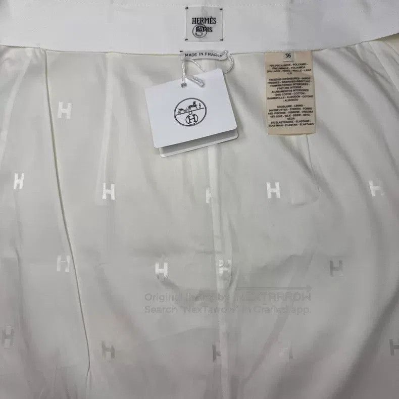 Hermes Hermes White High Waist Short Pants Casual Skirt Size 24" / US 00 / IT 34 - 6 Thumbnail