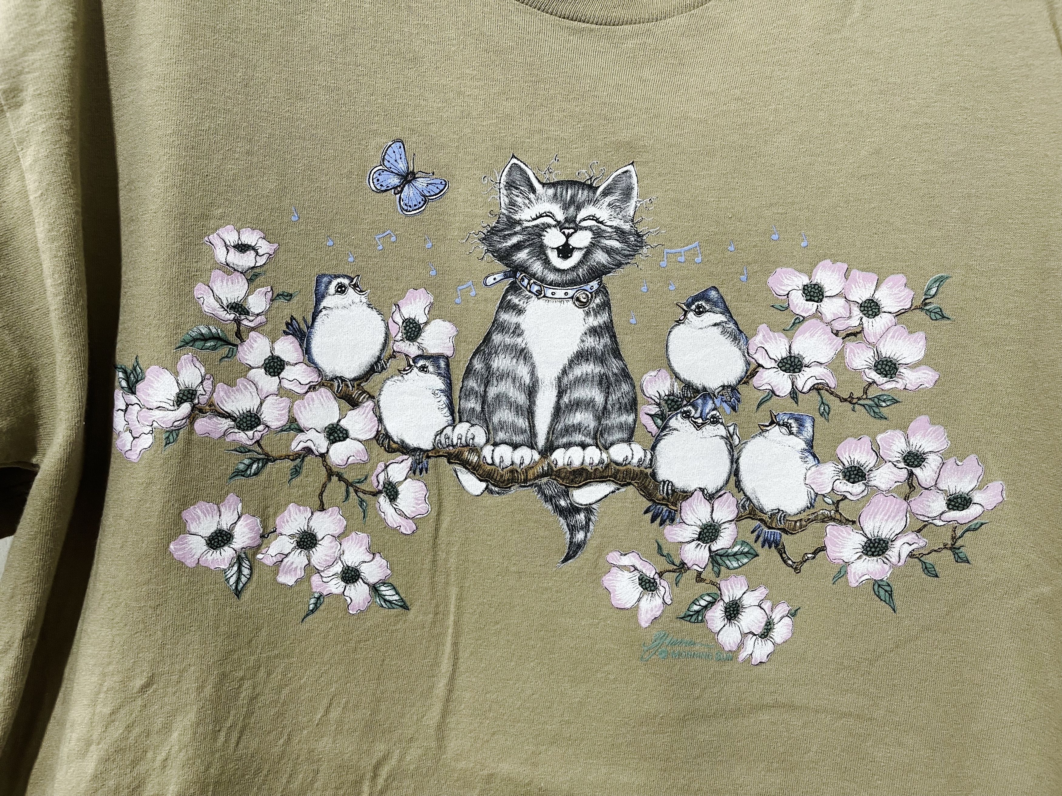 Vintage Vintage Cat Shirt Size US M / EU 48-50 / 2 - 2 Thumbnail