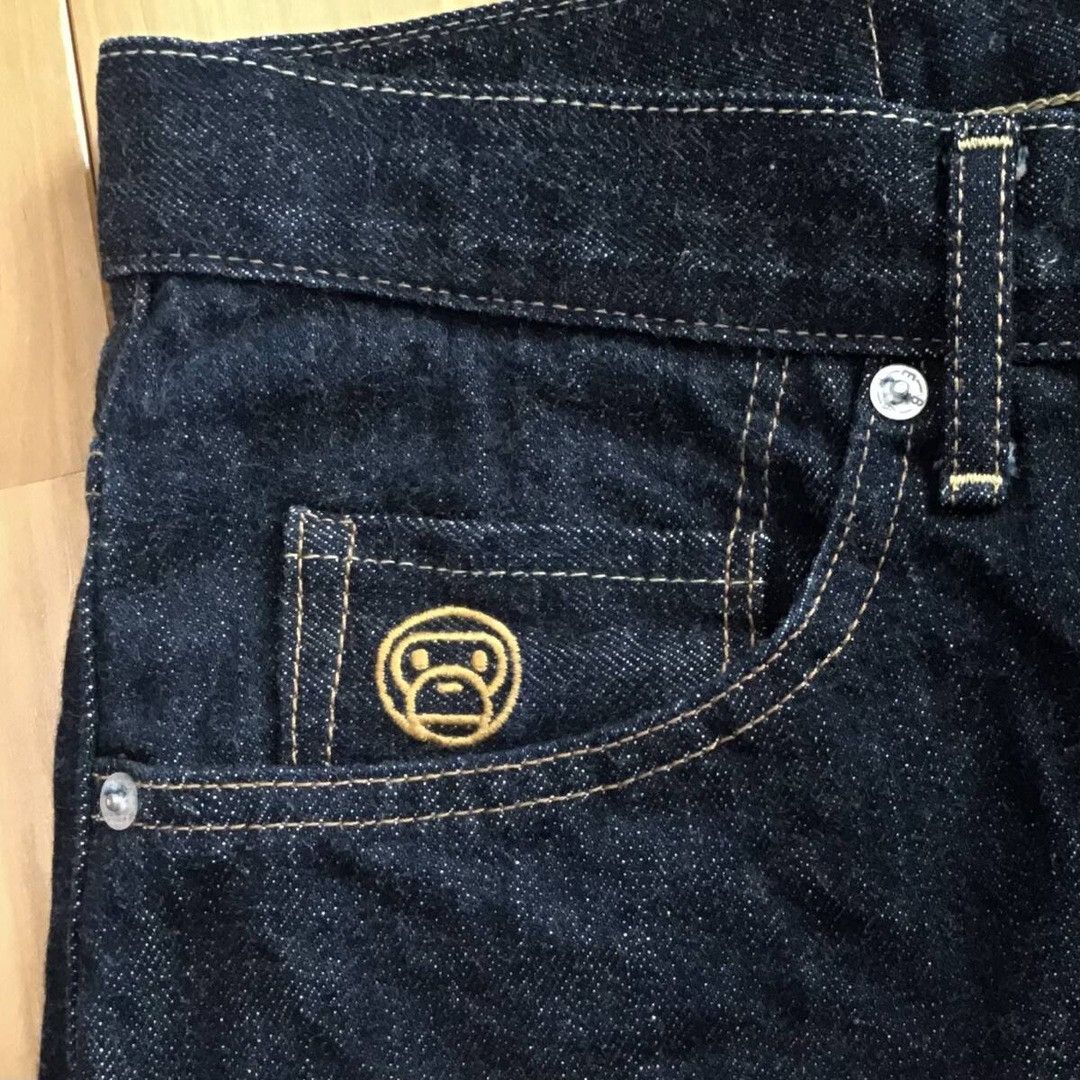 Bape BAPE milo logo denim pants a bathing ape NIGO ★size S Size US 30 / EU 46 - 6 Thumbnail
