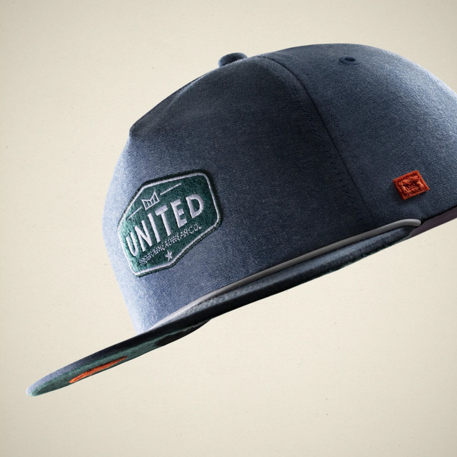melin Melin Coronado Brick Mill “United” Chambray Classic Hat 58cm Size ONE SIZE - 8 Thumbnail