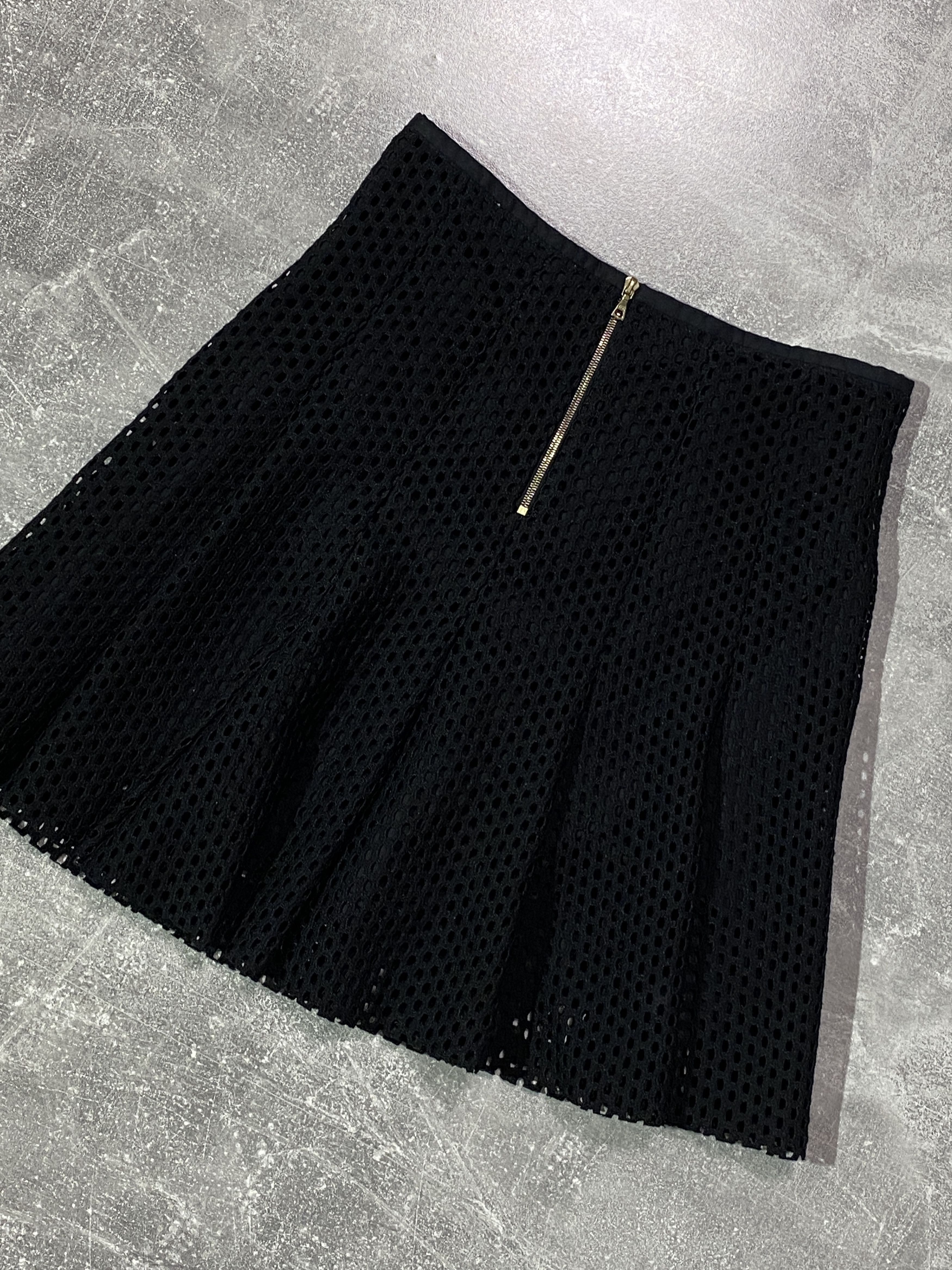 Sandro Sandro mesh mini black skirt Size 25" / US 0 / IT 36 - 4 Thumbnail