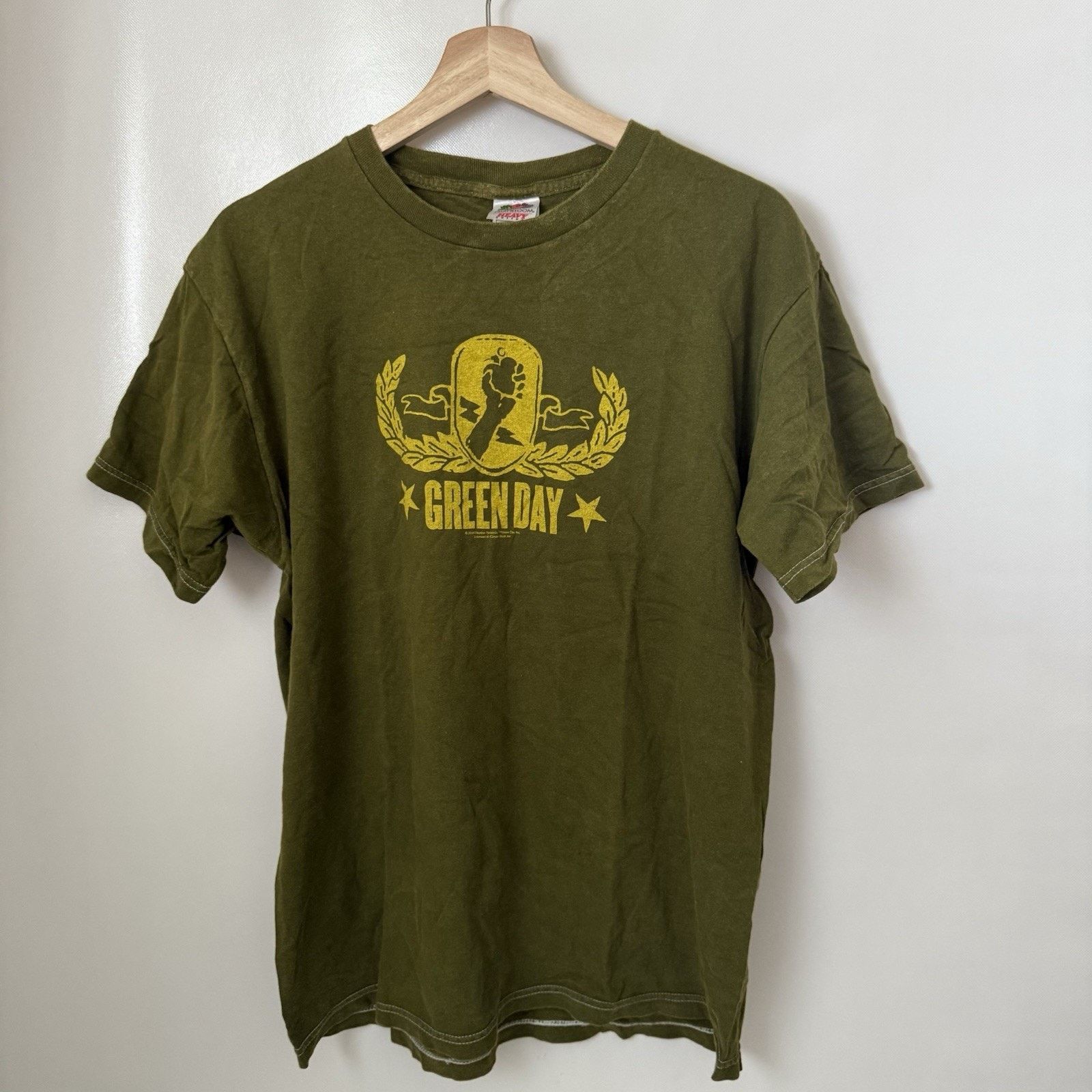 Fruit Of The Loom Green Day y2k Vintage T-shirt Rock American Idiot 2005 Tour Size US L / EU 52-54 / 3 - 1 Thumbnail