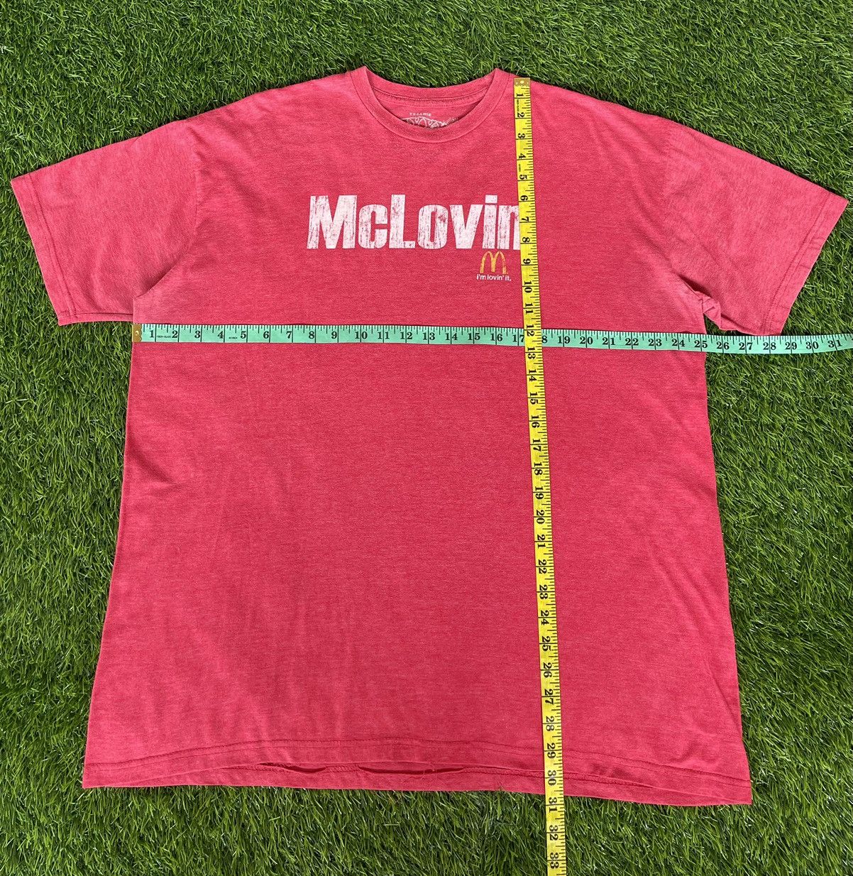 Travis Scott Hype🔥Humor McDonald’s McLovin Big Logo Tshirt Size US XXL / EU 58 / 5 - 11 Thumbnail