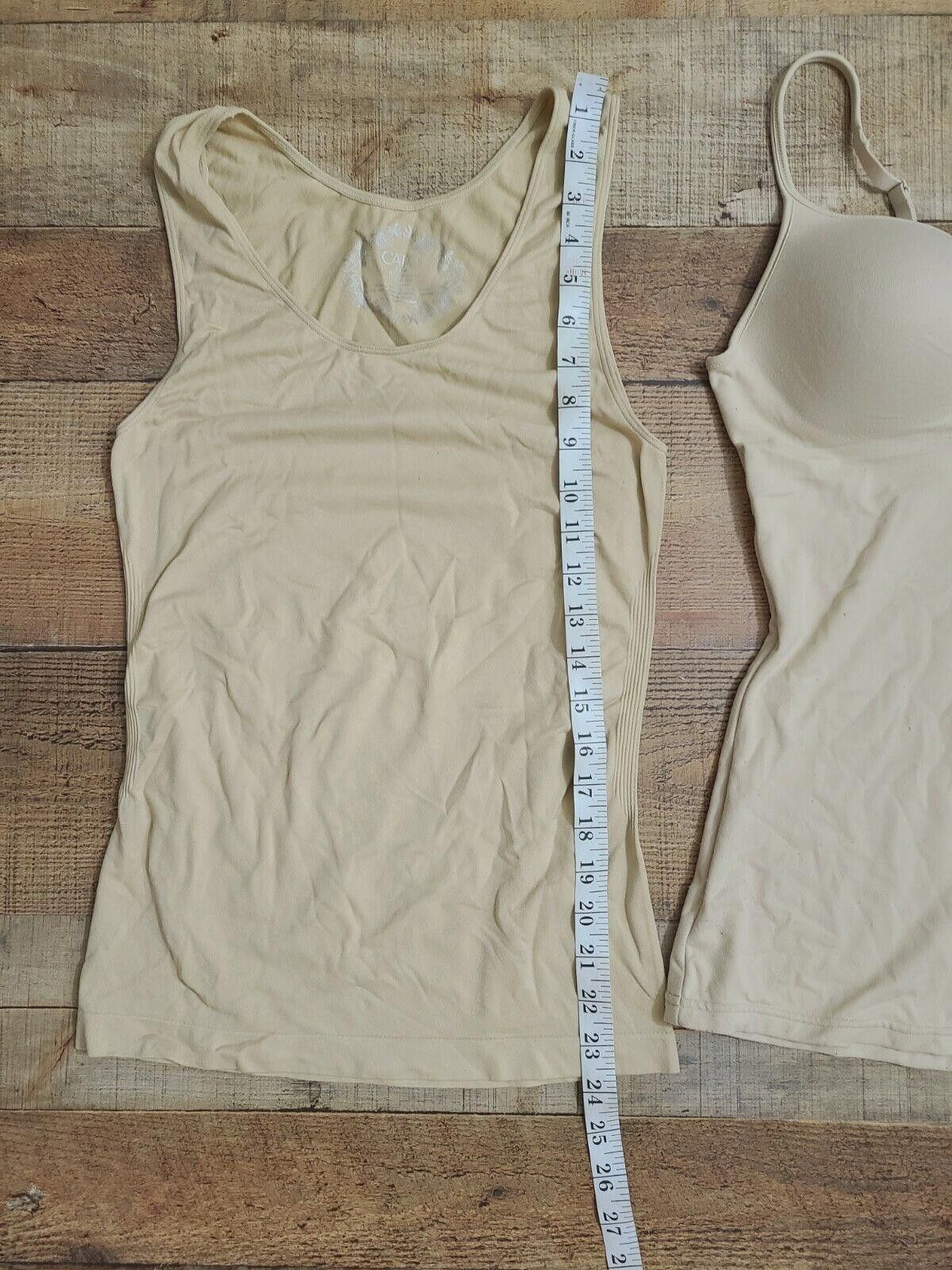 Cartoon Network Womens Nude Tank Top Lot Medium Built In Bra Size M / US 6-8 / IT 42-44 - 7 Thumbnail