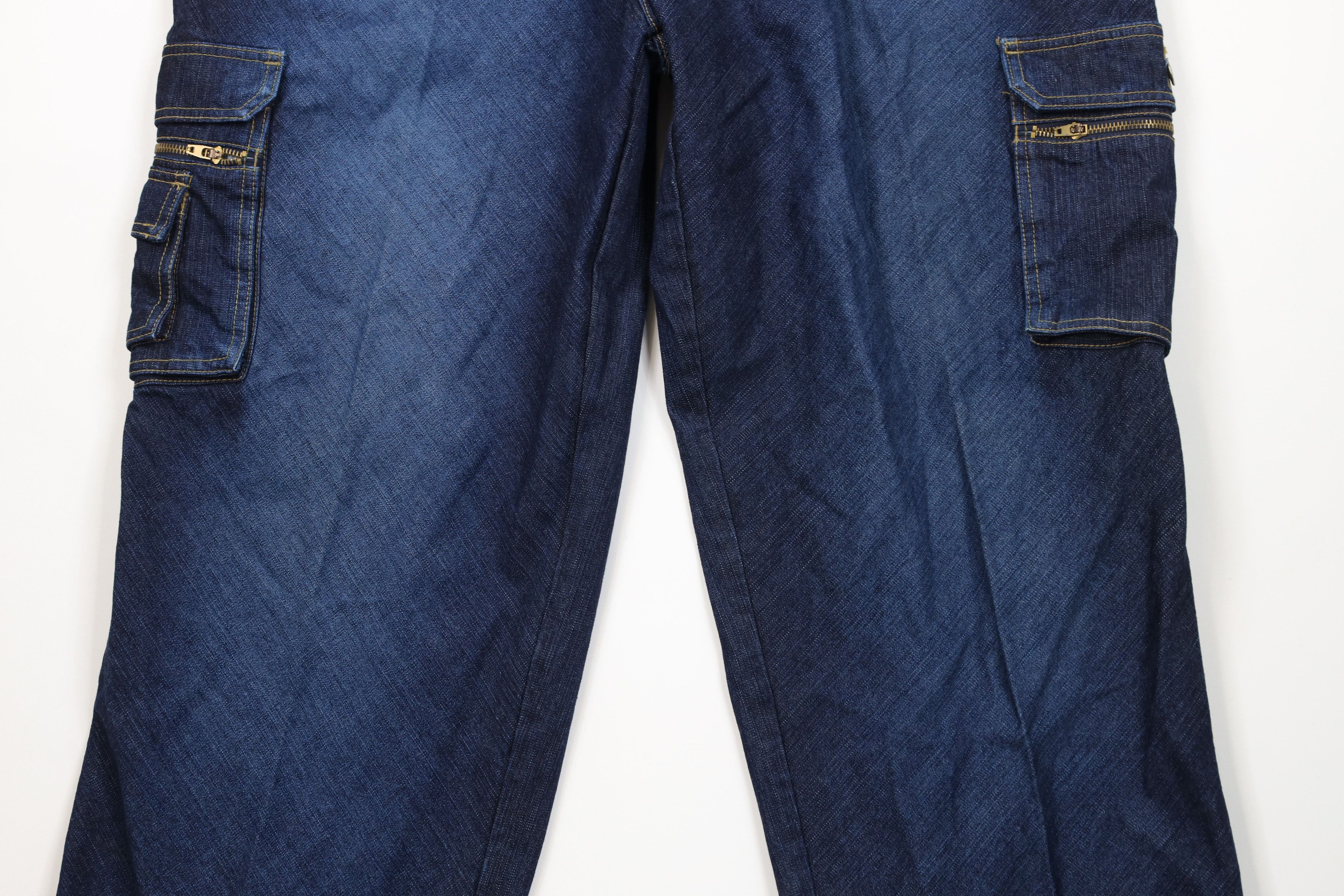 Vintage Vintage 90s Y2K Streetwear Baggy Wide Leg Cargo Denim Jeans Size US 40 / EU 56 - 3 Thumbnail