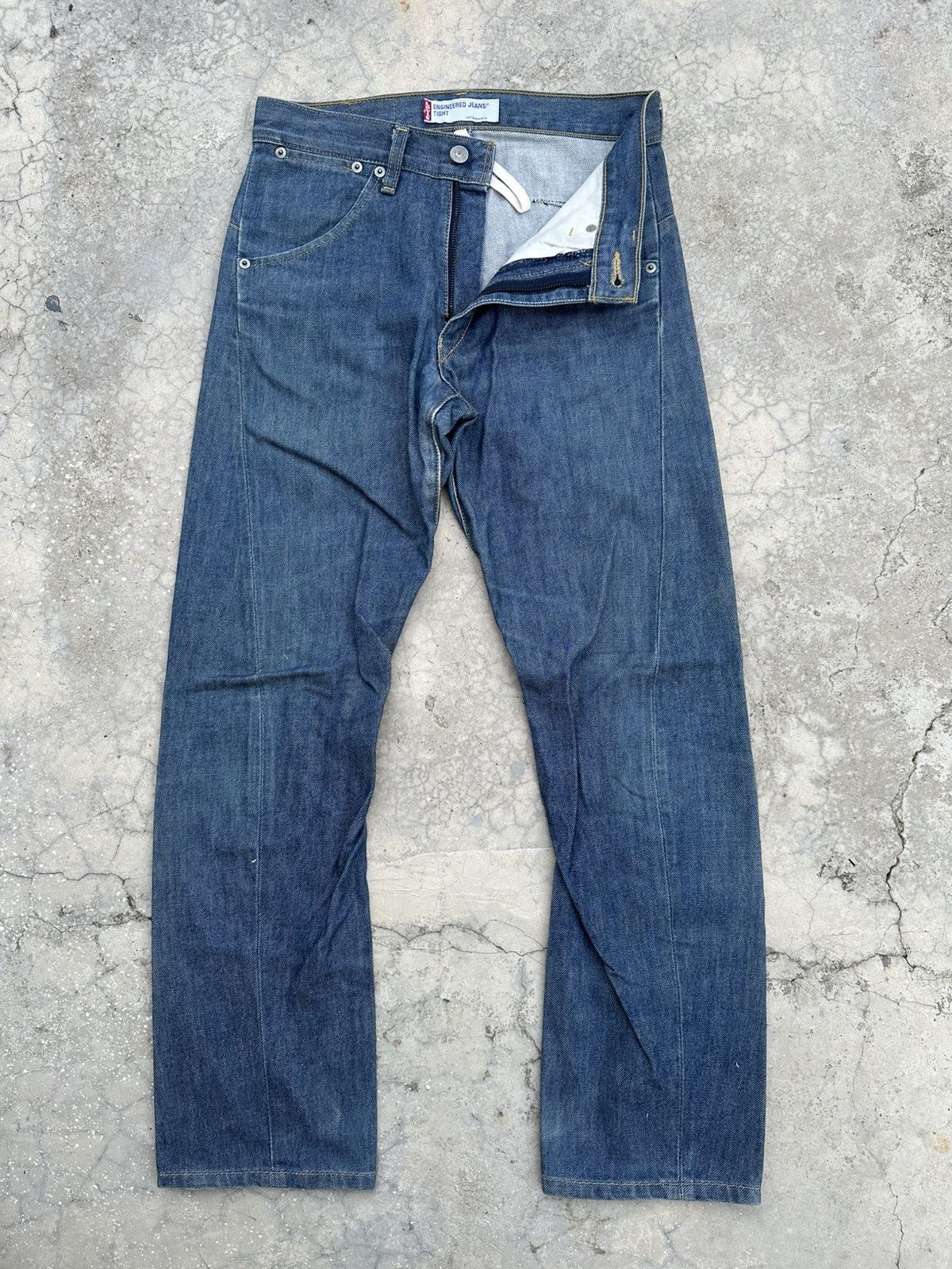 Levi's Vintage Levis Engineered Single Pocket Denim Jeans Size US 29 - 3 Thumbnail