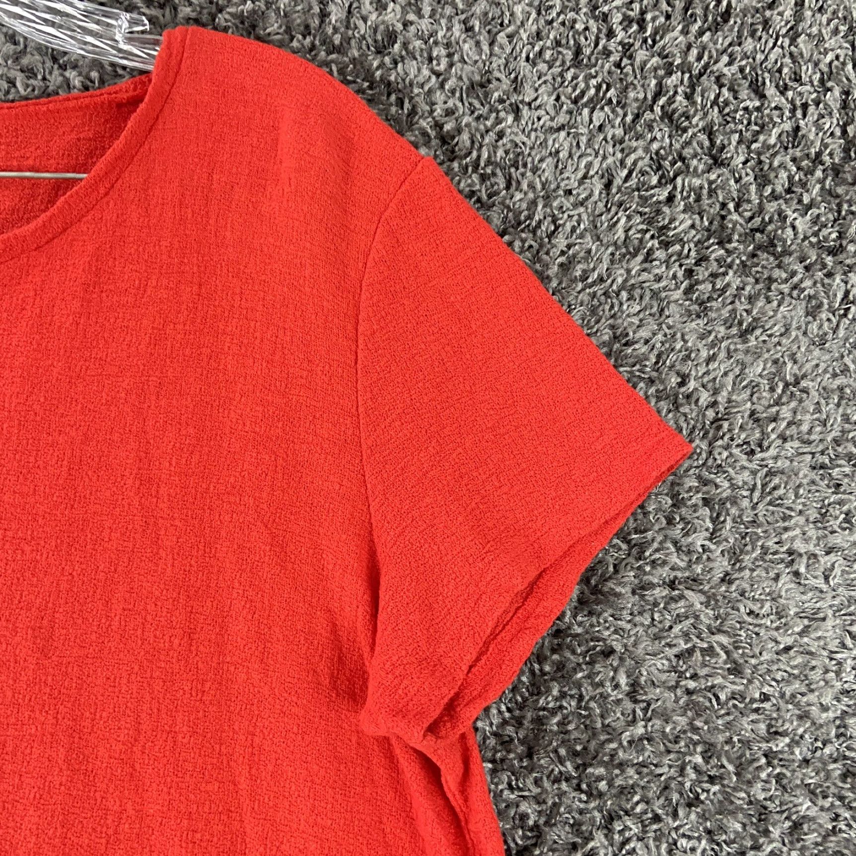 Madewell MADewell Orange Blouse Women’s XL Short Sleeve Size XL / US 12-14 / IT 48-50 - 3 Thumbnail