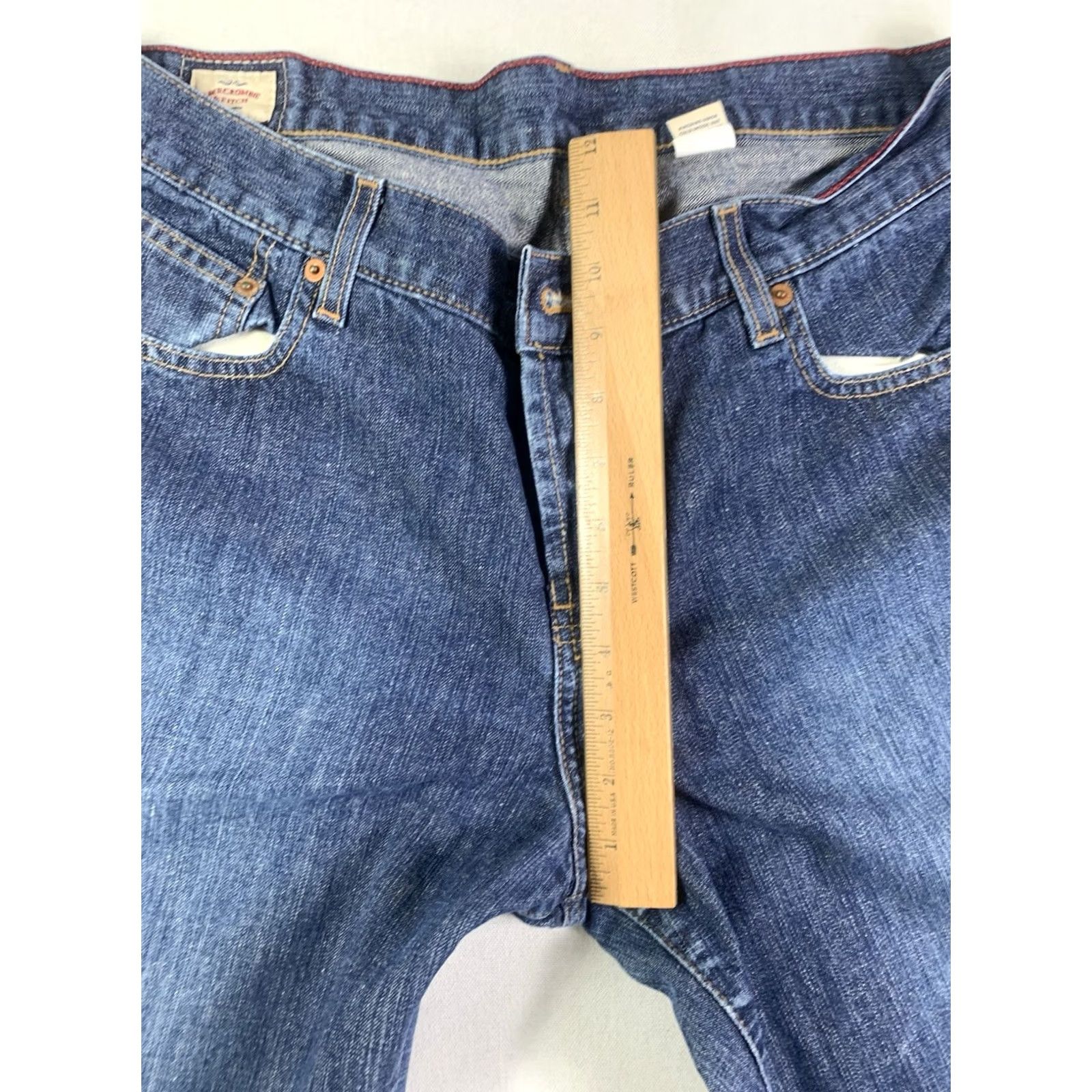 Abercrombie & Fitch Abercrombie & Fitch Jeans Womens Size 12L Blue Flare High Rise 90s Bohemian Size 34" / US 12 / IT 48 - 5 Thumbnail