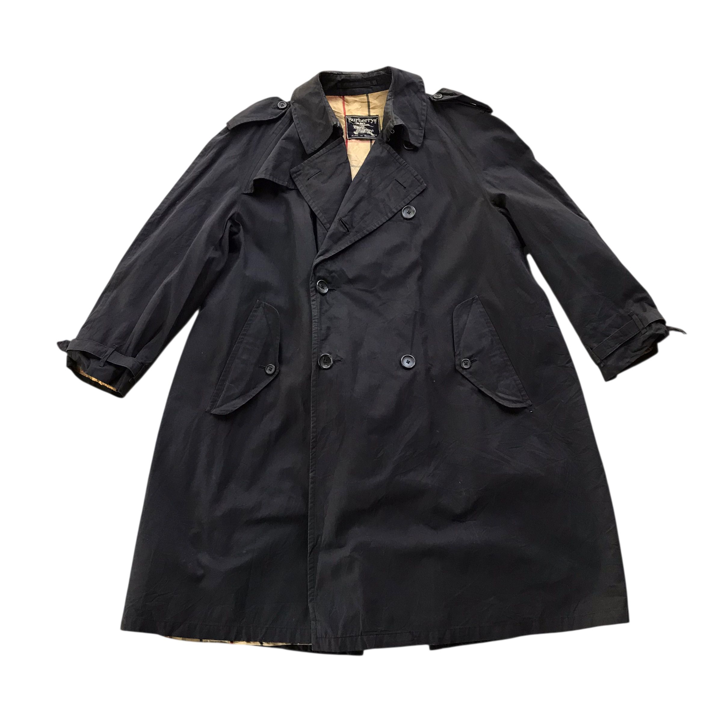 Burberry Rare Vintage 80s Burberry Nova Check Belted Commander II Size US L / EU 52-54 / 3 - 8 Thumbnail
