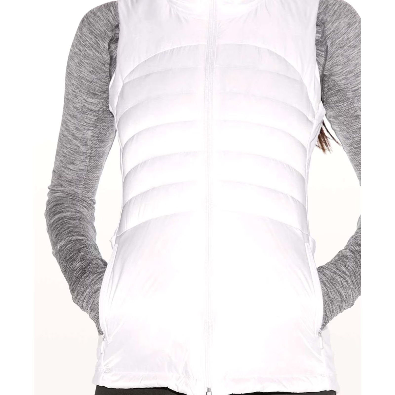 Lululemon Lululemon Down For A Run Quilted Puffer Vest Running Jacket Womens Small 4 White Size S / US 4 / IT 40 - 2 Thumbnail