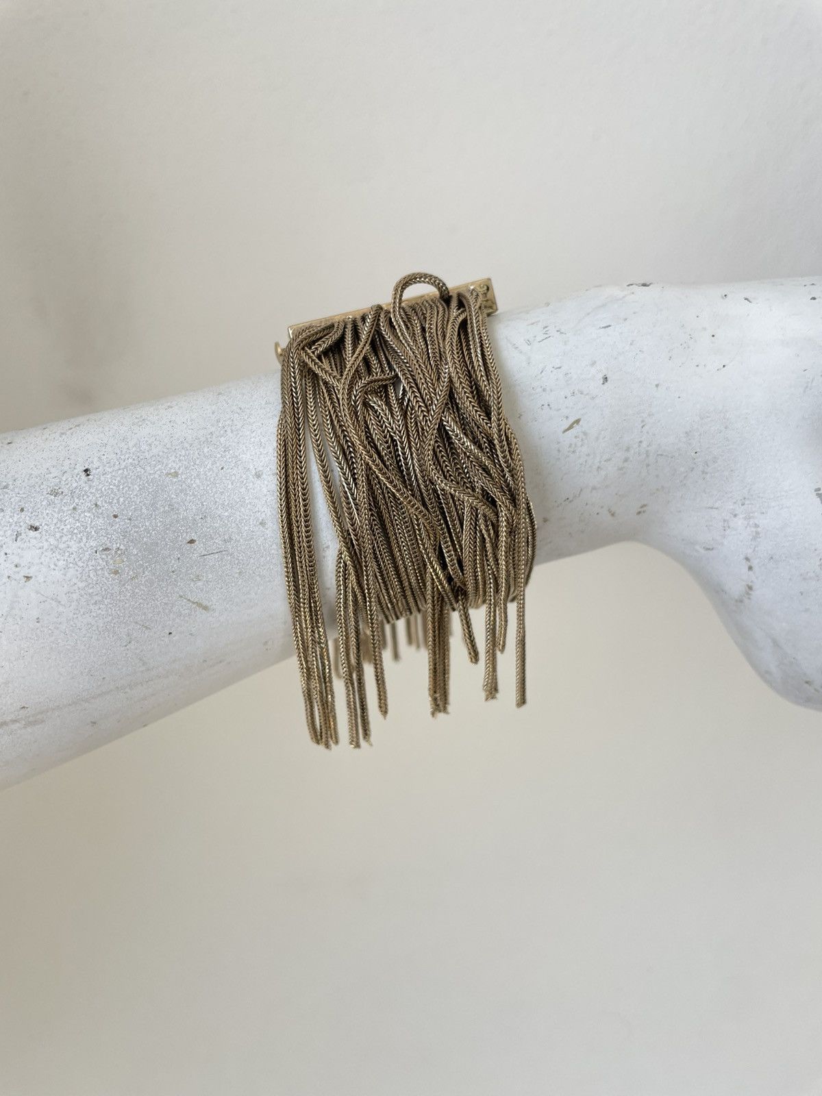 Helmut Lang Helmut Lang 90s Gold Chains Bracelet Size ONE SIZE - 4 Thumbnail