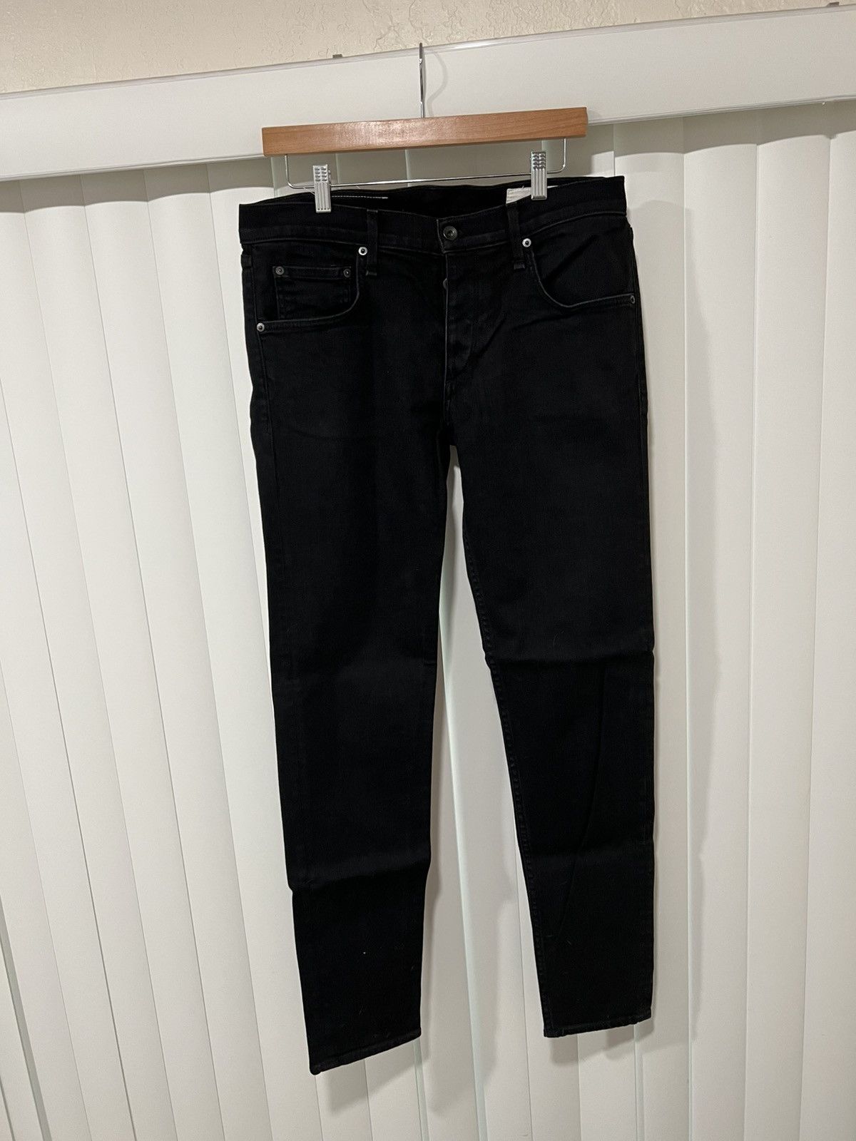 Rag & Bone Rag & Bone Black Denim Size US 34 / EU 50 - 1 Thumbnail