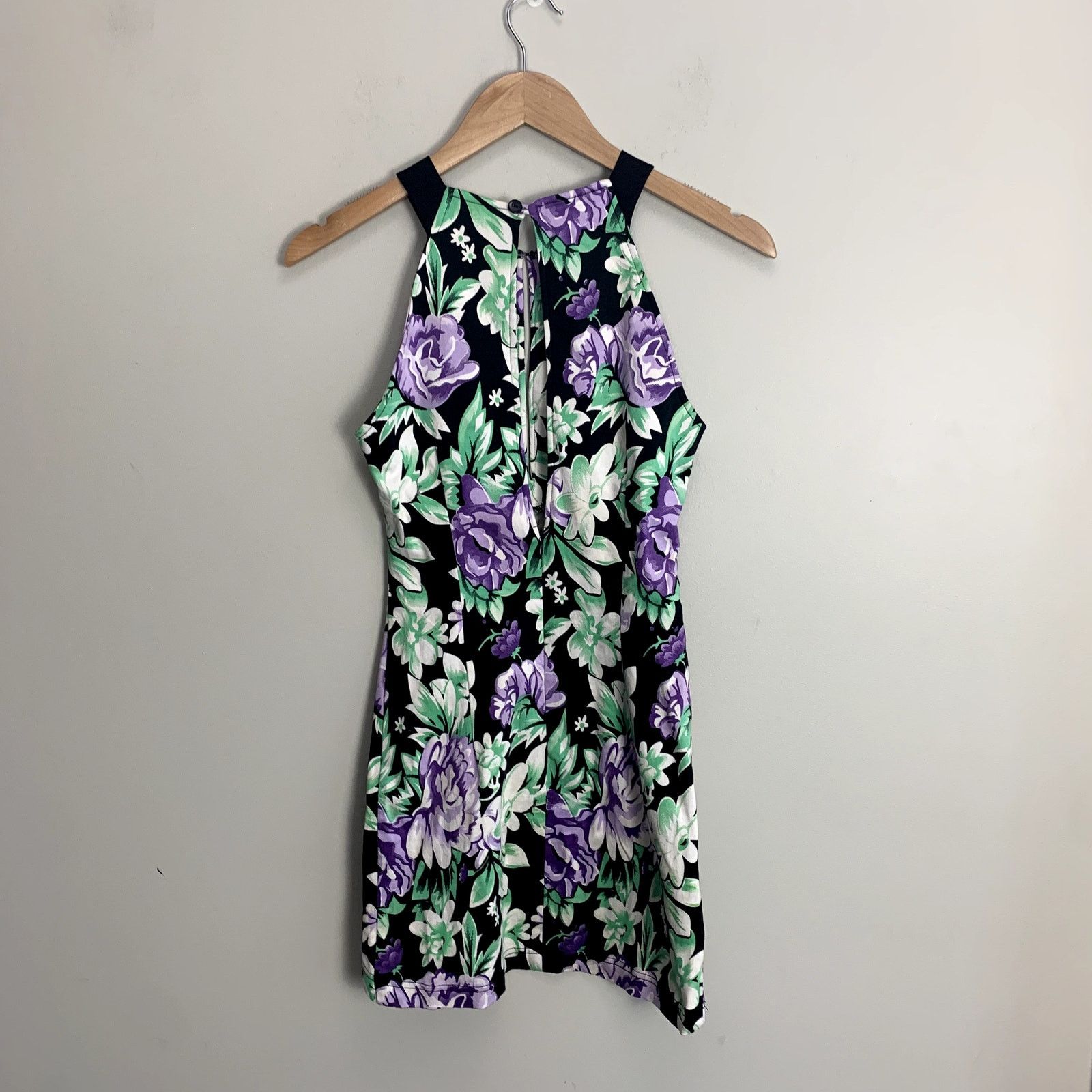 Other Maurie & Eve Floral Sheath Dress Purple Black Keyhole S Size S / US 4 / IT 40 - 2 Thumbnail