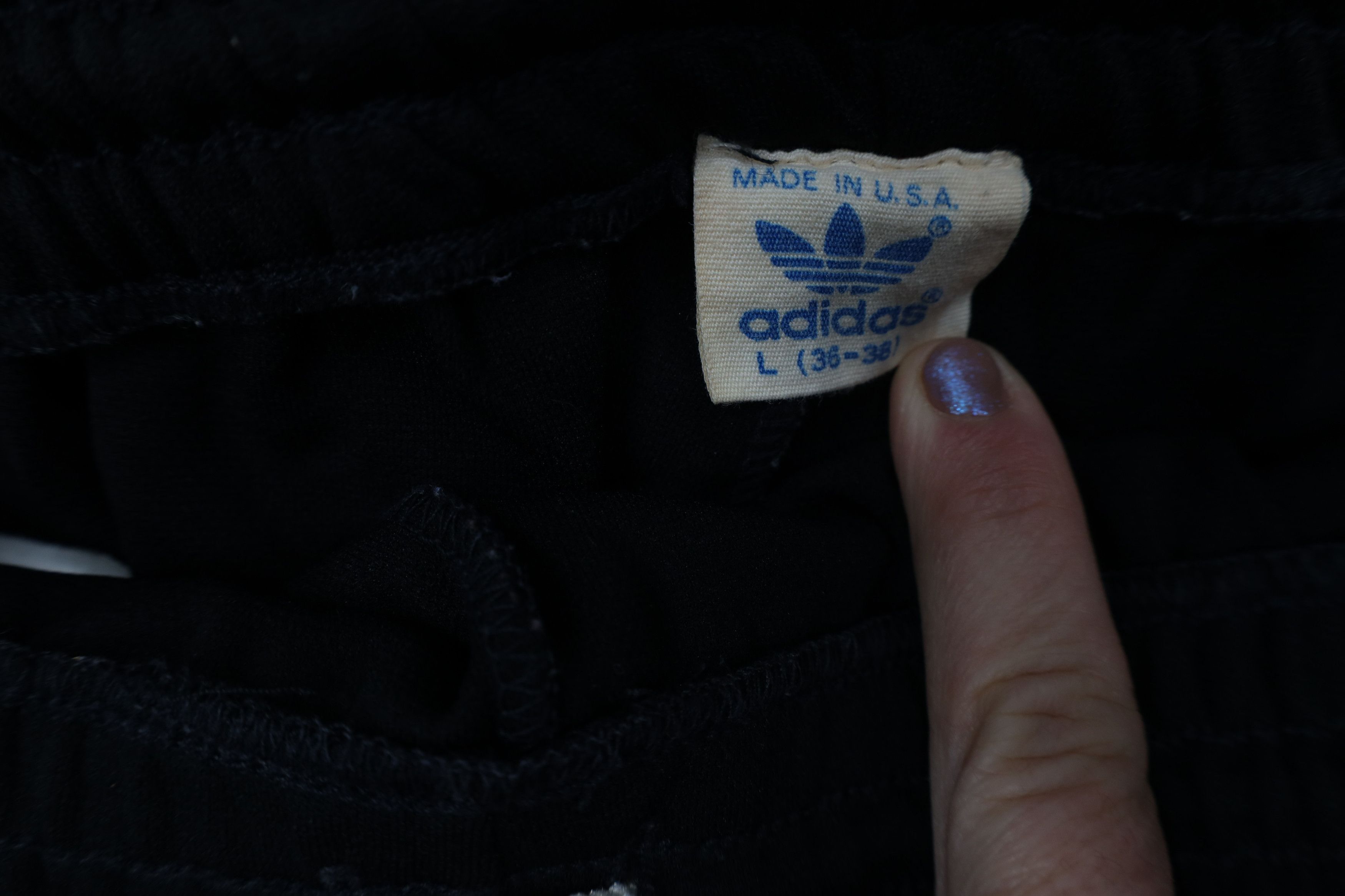 Adidas Vintage 80s Adidas Goalkeeper Goalie Soccer Shorts Black USA Size US 34 / EU 50 - 7 Thumbnail