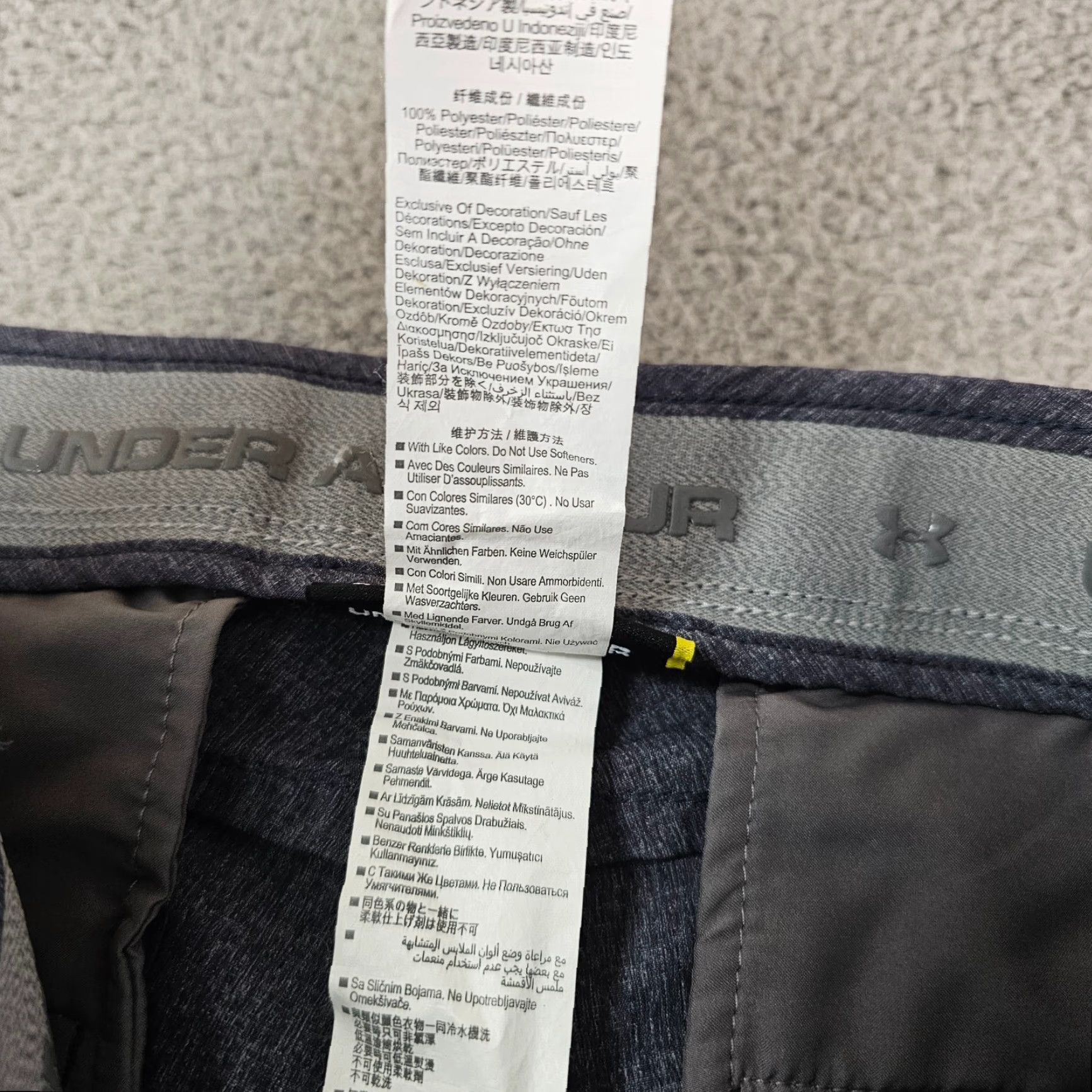 Under Armour Under Armour Pants Mens 32x28 Blue Chino Performance Moisture Wicking Breathable Slim/Relaxed Straight Front Flat Front Size US 32 / EU 48 - 4 Thumbnail