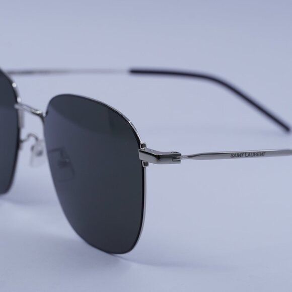 Saint Laurent Paris Saint Laurent SL388/K WIRE 001 Sunglasses Silver Square Size ONE SIZE - 10 Thumbnail
