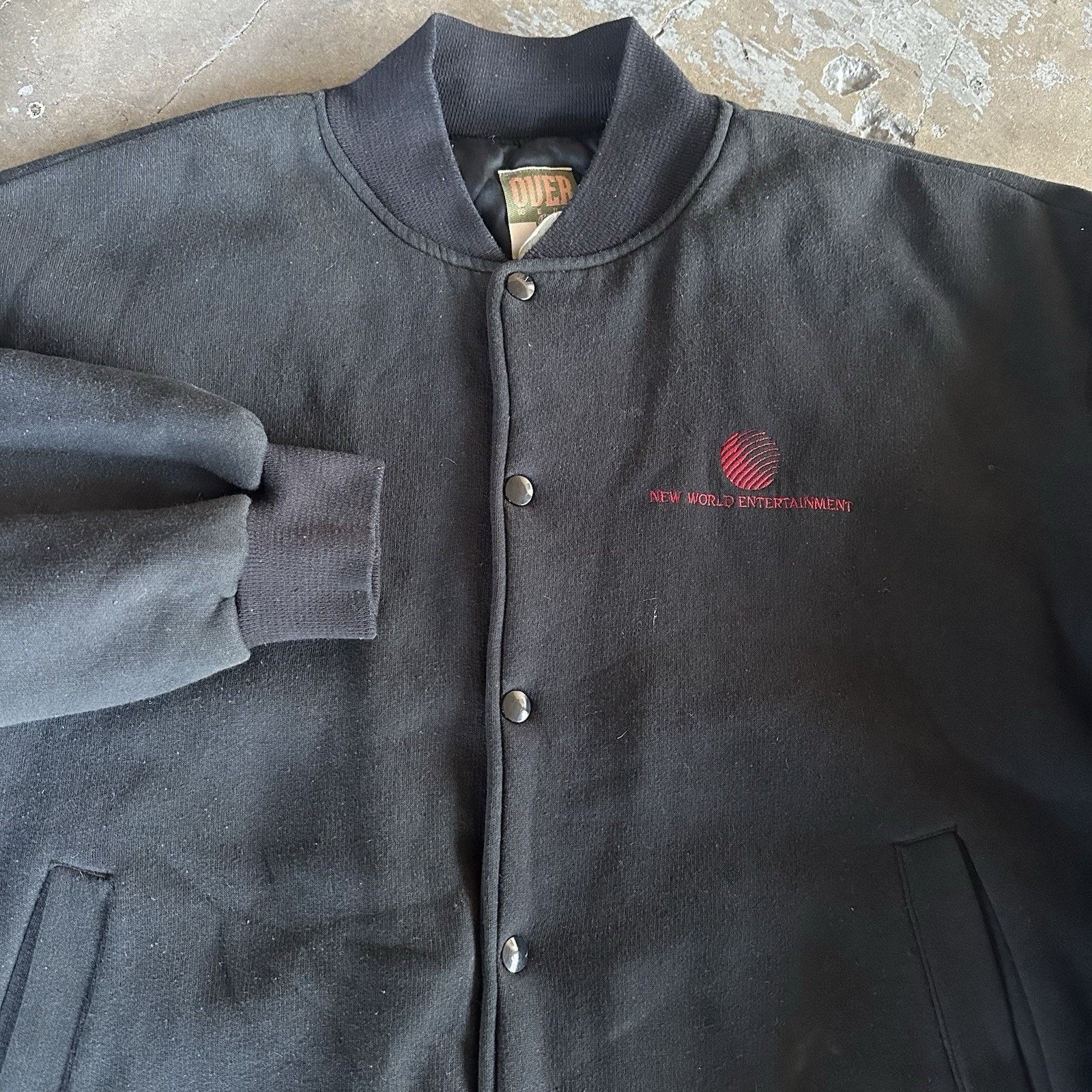 Marvel Comics × Vintage Vintage 90s Marvel Comics Spiderman Black Varsity Jacket Size US L / EU 52-54 / 3 - 3 Thumbnail