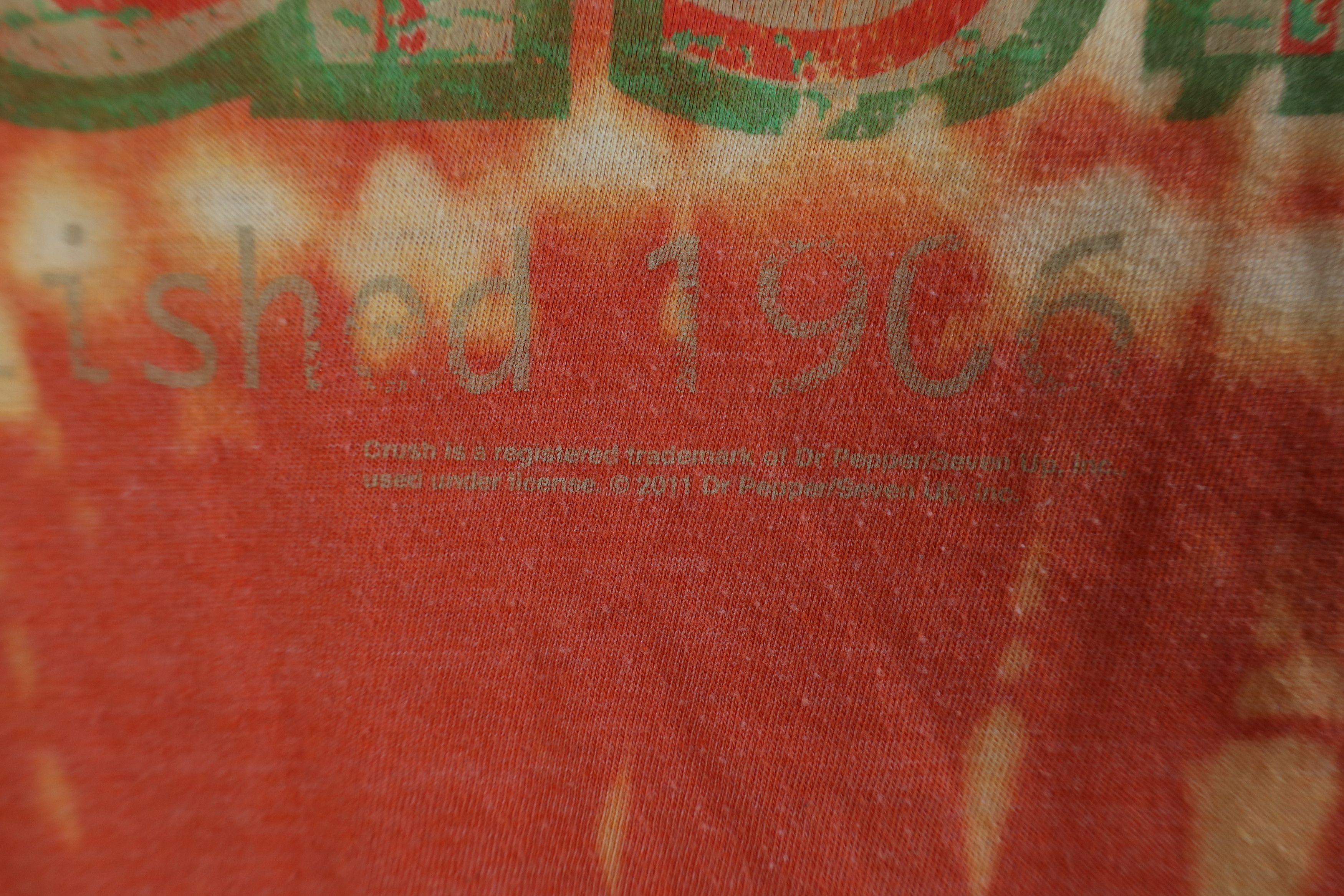 Vintage Retro Y2K Out Acid Wash Orange Crush Soda Pop T-Shirt Knit Size S / US 4 / IT 40 - 5 Thumbnail