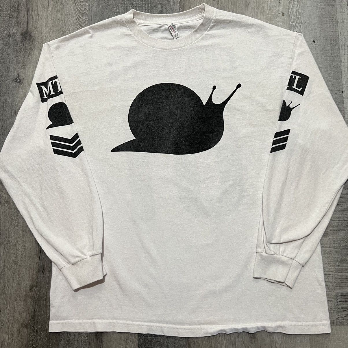 Band Tees SNAILS White Longsleeve Vomitstep 01 EDM Dubstep DJ T Shirt Size US XL / EU 56 / 4 - 1 Thumbnail