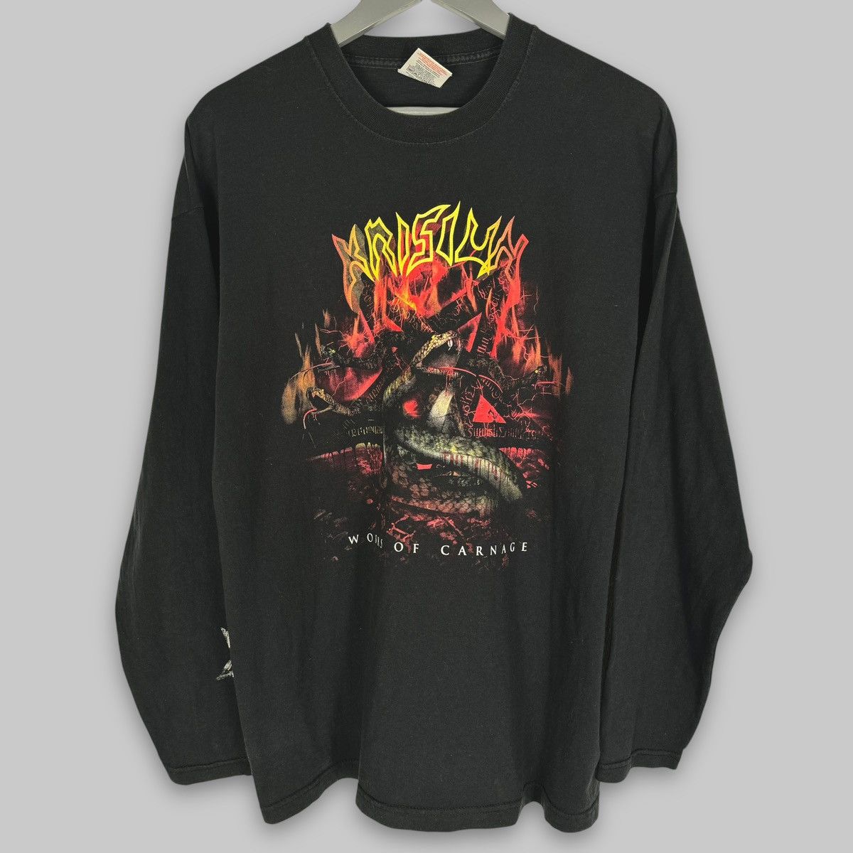 Band Tees × Rock T Shirt × Vintage Vintage 2003 Krisiun Works Of 