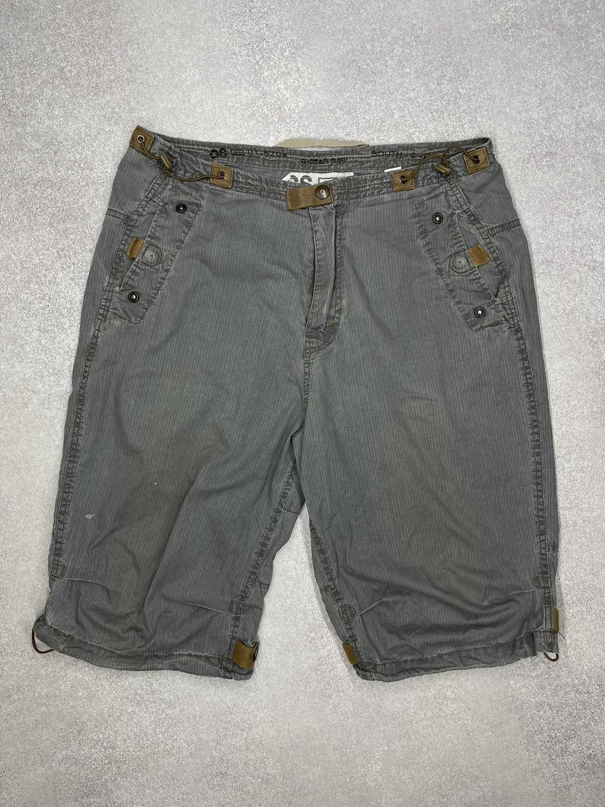 G-Star Vintage G-Star Raw New Desert Shorts Grey Y2K Size US 32 / EU 48 - 6 Thumbnail