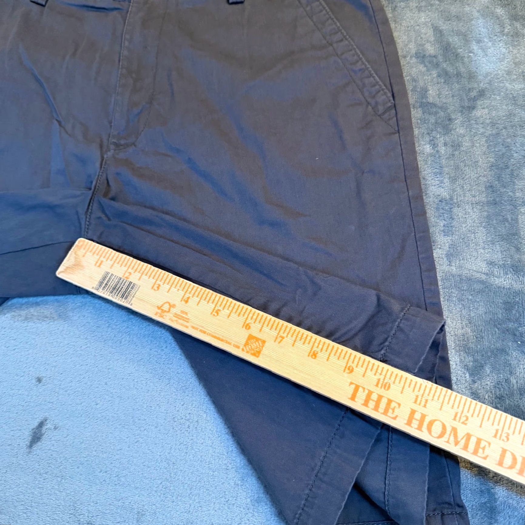 Vintage APT 9 Chino Shorts Mens 33 Gray Flat Front Casual Everyday Wear Adult Regular Cotton Shorts with Pockets Size US 33 - 7 Thumbnail