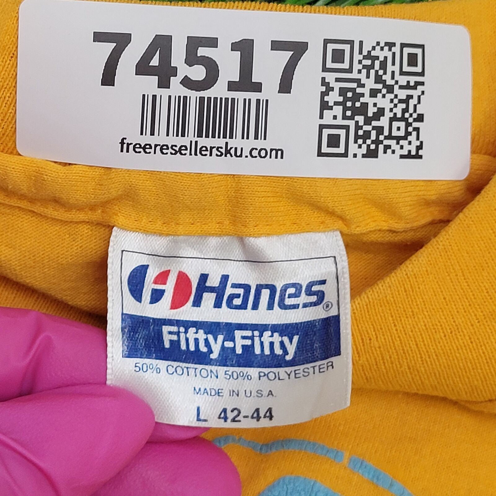 Hanes Vintage 80s Florida Parrot Shirt M/L 21x26 Yellow Size US L / EU 52-54 / 3 - 6 Thumbnail