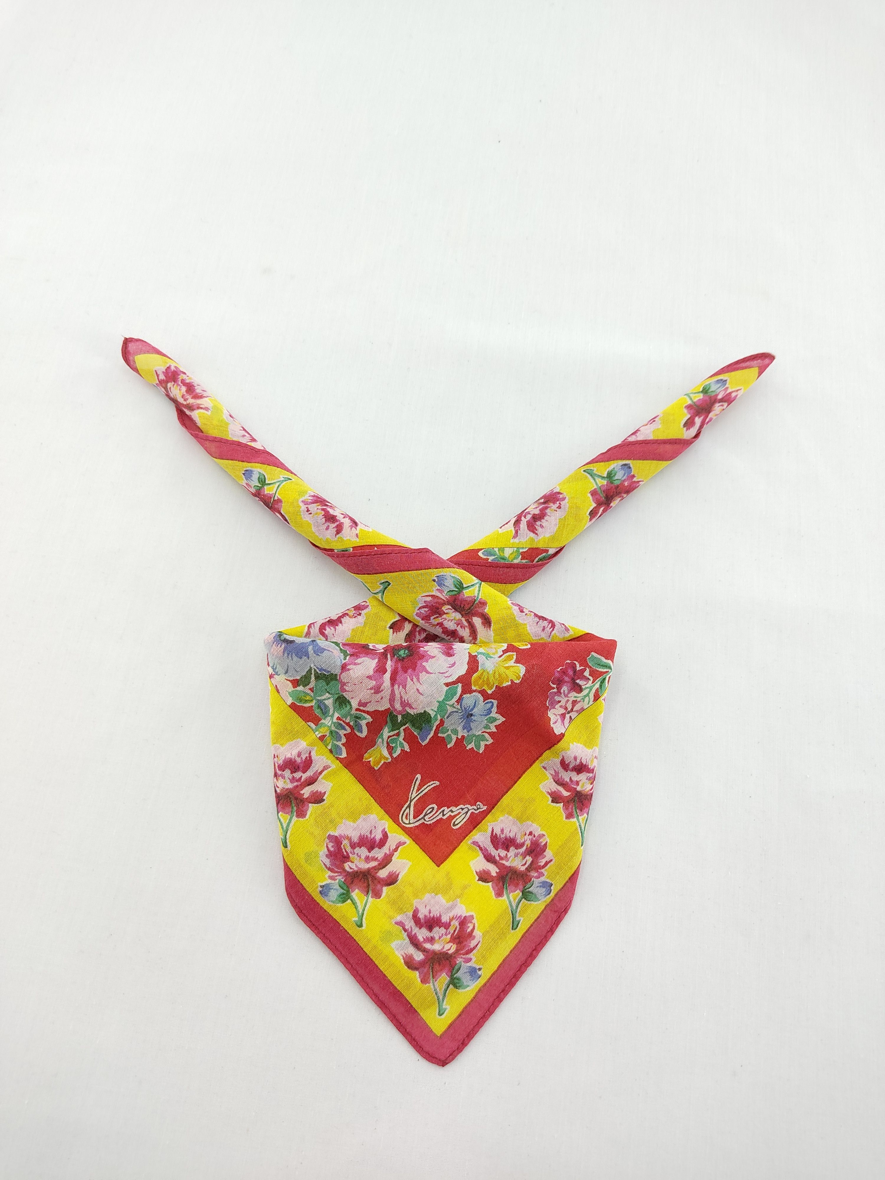 Kenzo Vintage Kenzo Floral Handkerchief / Neckwear / Bandana Size ONE SIZE - 2 Thumbnail