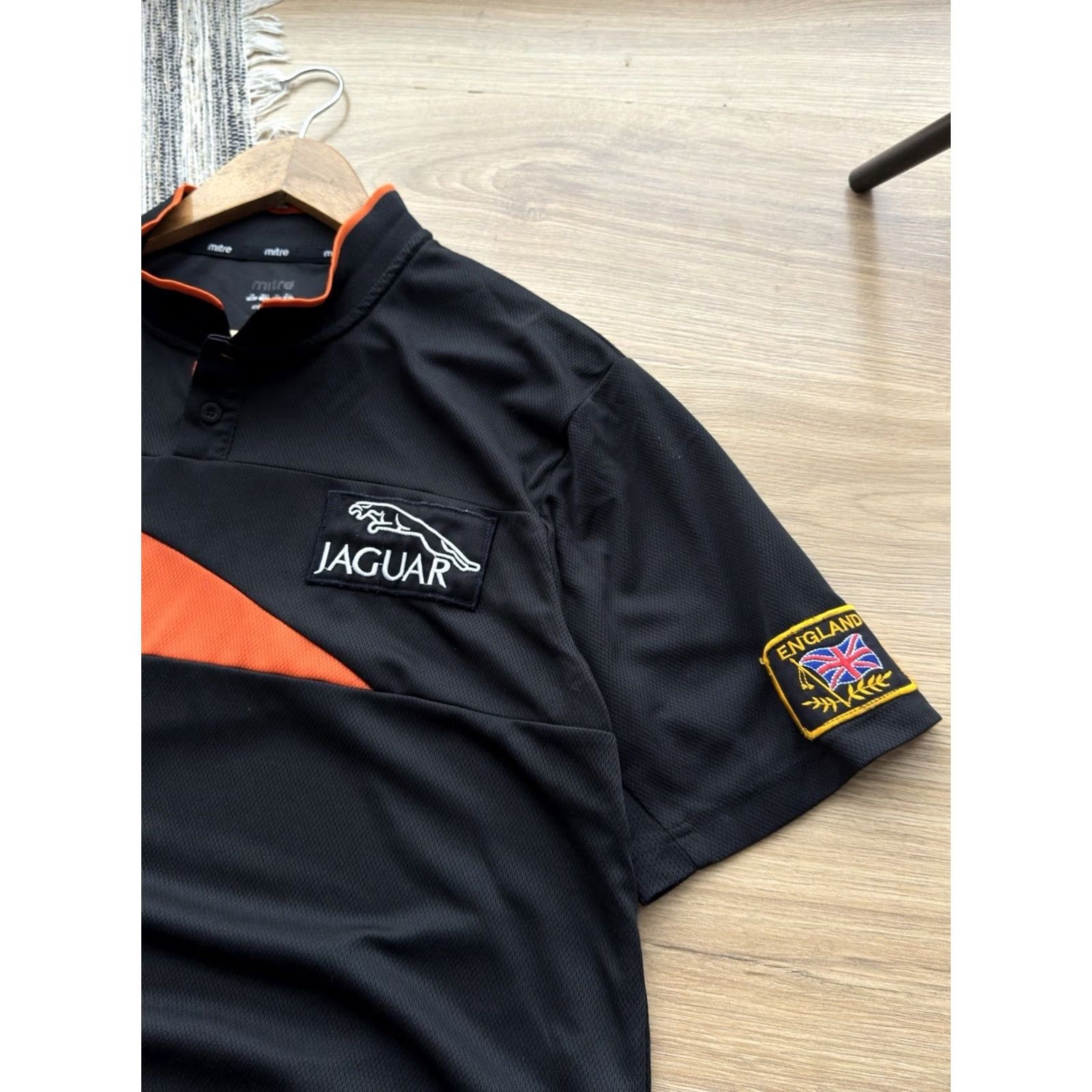 Vintage VINTAGE Jaguar Racing Jersey Polo Black Mitre Shirt L Men Size US L / EU 52-54 / 3 - 4 Thumbnail