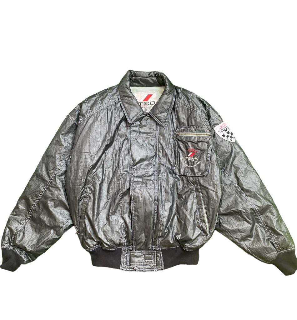 image of Gear For Sports x Racing Vintage Trd Toyota Racing Bikers Jacket in Black, Men's (Size Medium)