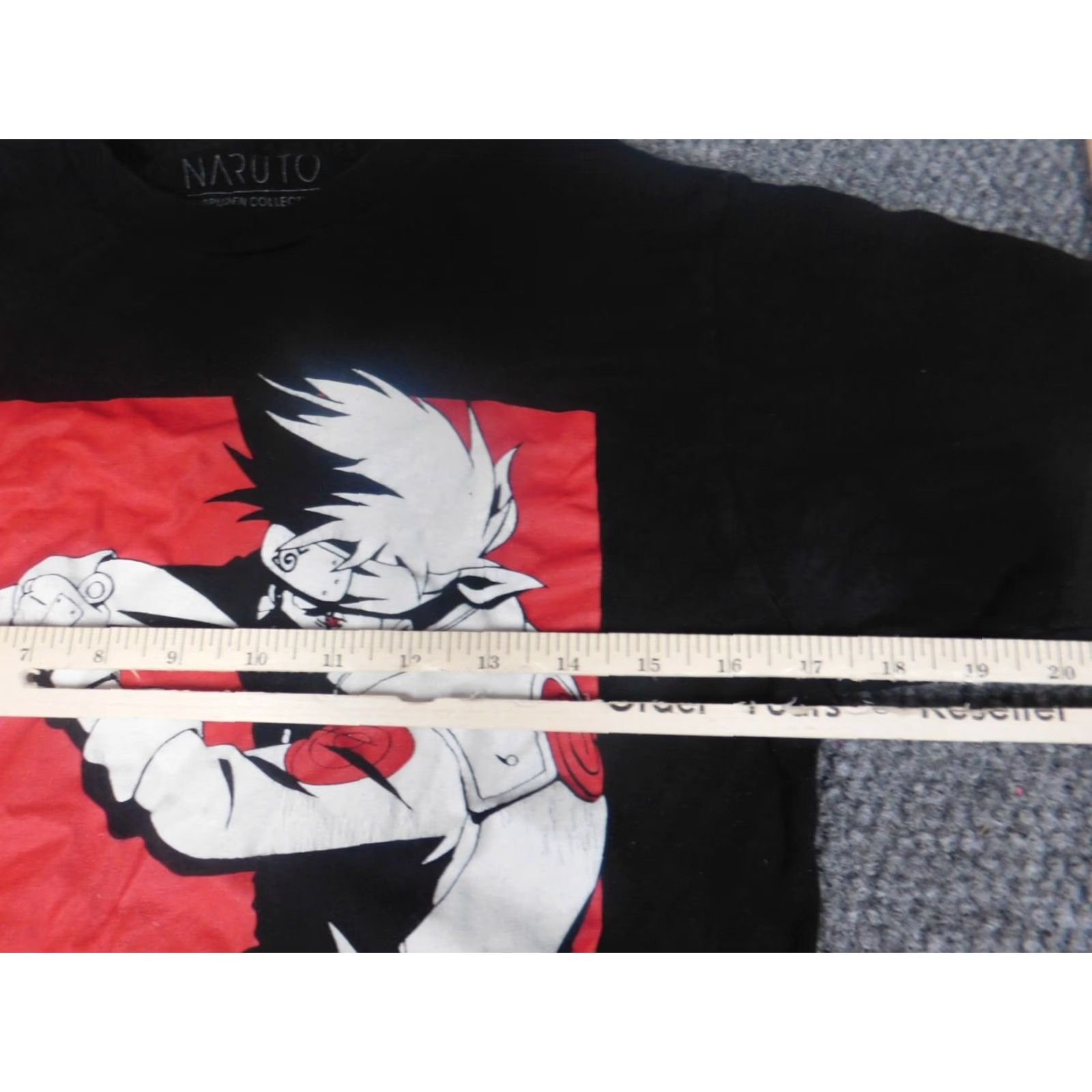 Vintage Naruto Shirt Short Sleeve Regular S Black Crew Neck Cotton Kakashi Graphic Mens Logo T-Shirt Size US S / EU 44-46 / 1 - 6 Thumbnail