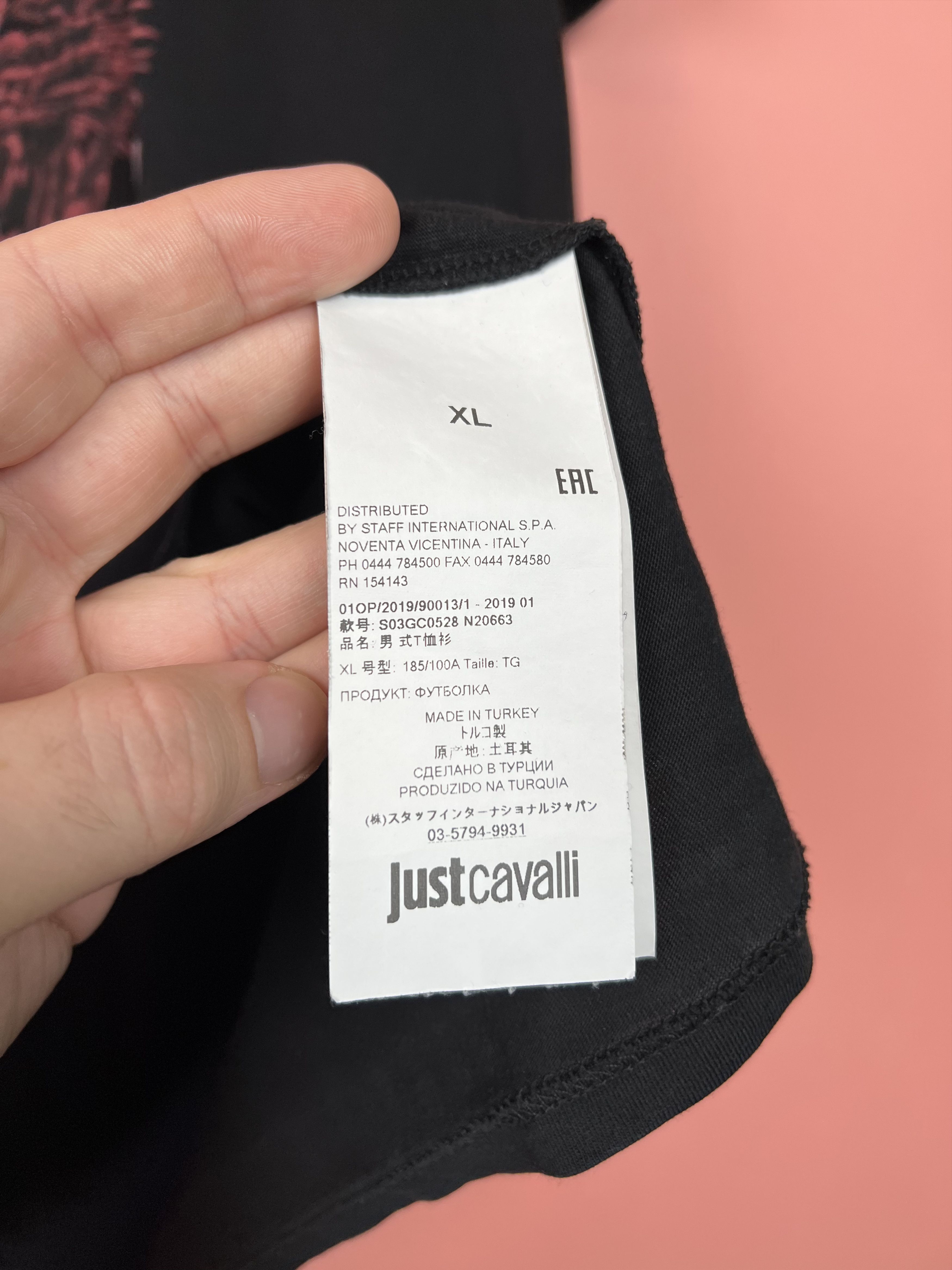 Just Cavalli Just cavallli tiger pantera tee shirt luxury black Size US XL / EU 56 / 4 - 3 Thumbnail
