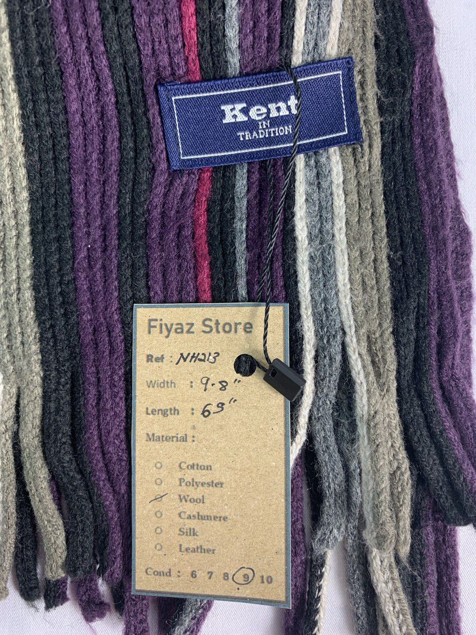 Vintage Kent Stripped Scarf / Muffler / Neckwear Size ONE SIZE - 6 Thumbnail