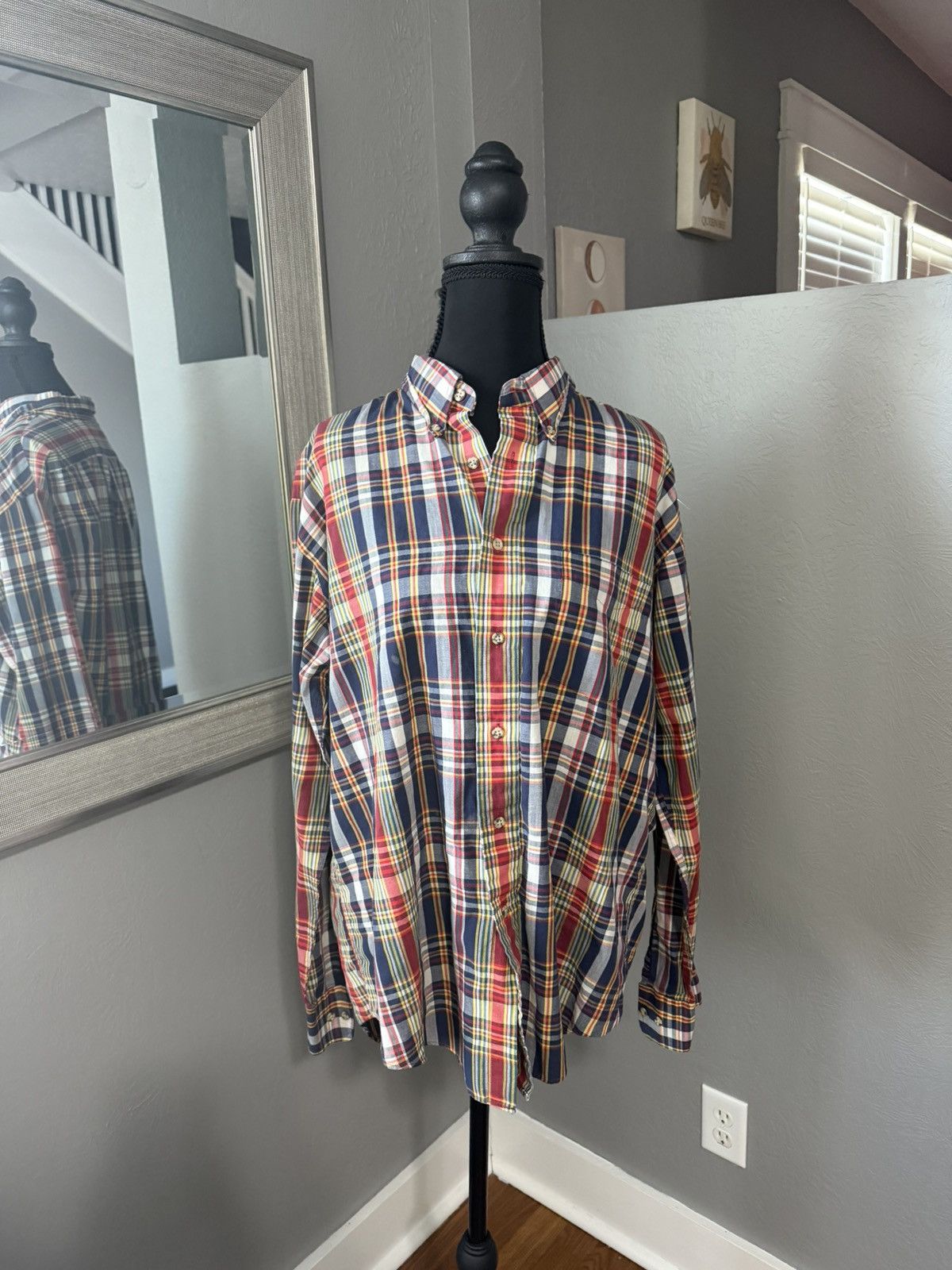 Chaps Ralph Lauren VTG Chaps Ralph Lauren Plaid Button Down Shirt Size Large Size US L / EU 52-54 / 3 - 1 Thumbnail