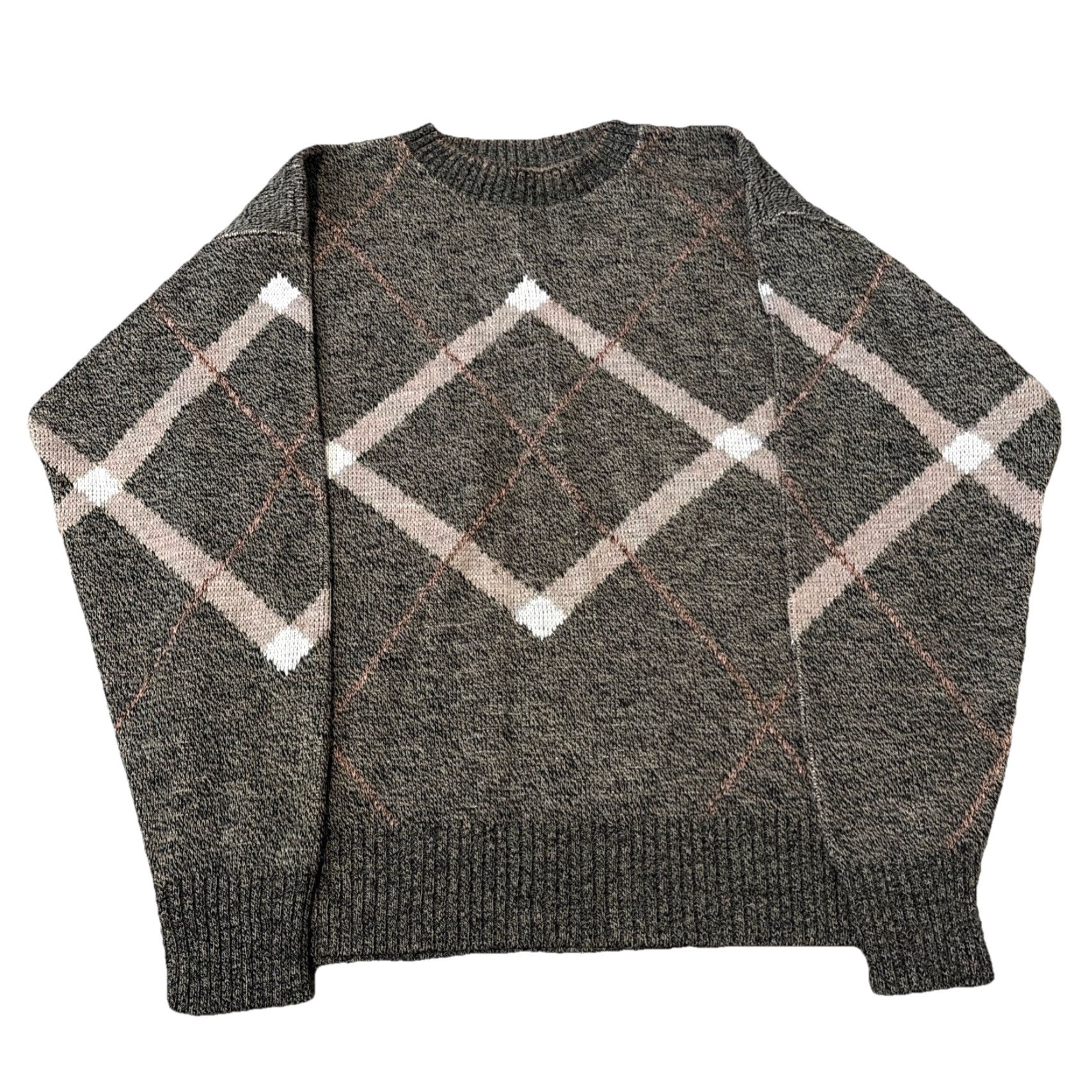Vintage VINTAGE Regatta Sport Acrylic Knit Argyle Grey Sweater L Mens Size US L / EU 52-54 / 3 - 2 Thumbnail